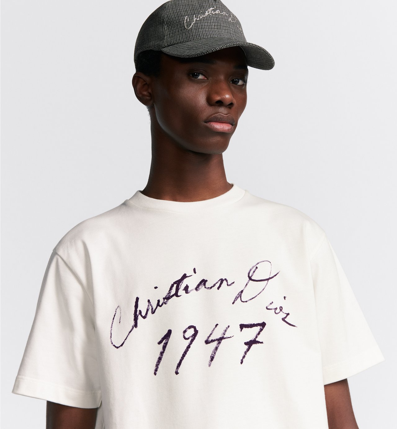 Handwritten Relaxed-Fit T-Shirt White Cotton Jersey