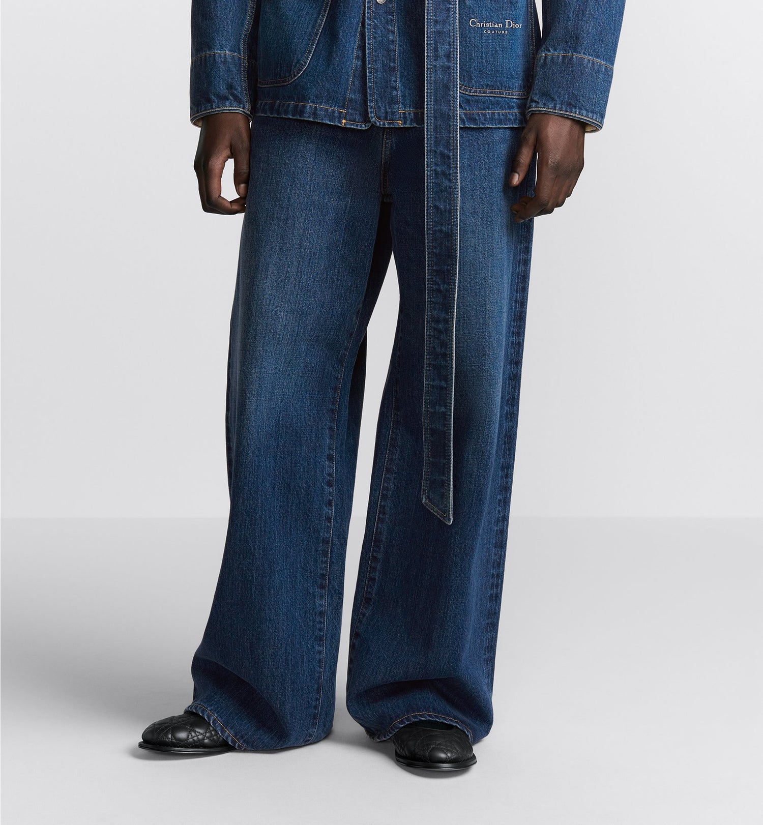 Cd Couture Extra-Wide Jeans Blue Cotton Denim