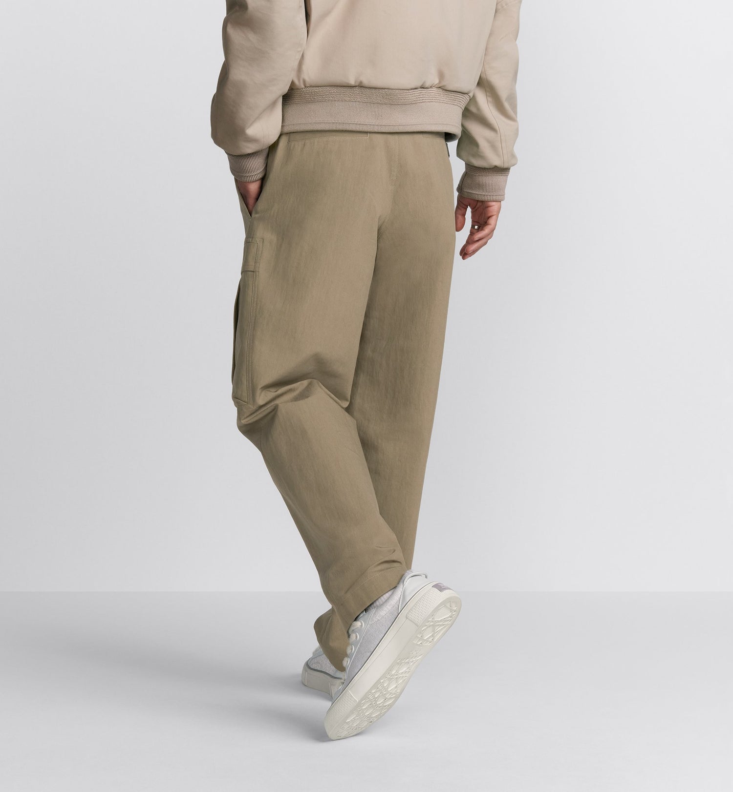 Cargo Pants Beige Blended Cotton