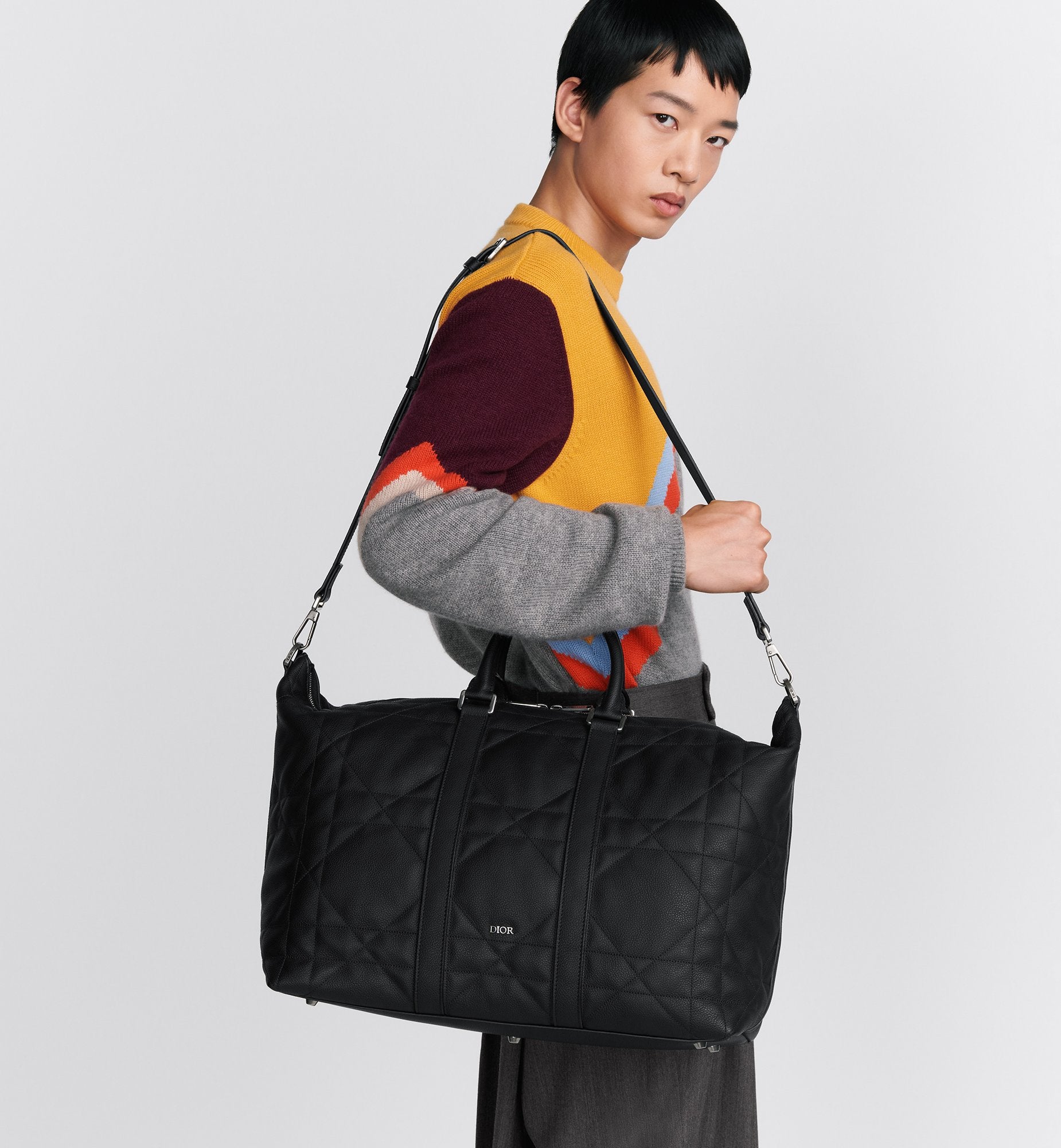 Weekender 40 Black Maxicannage Calfskin