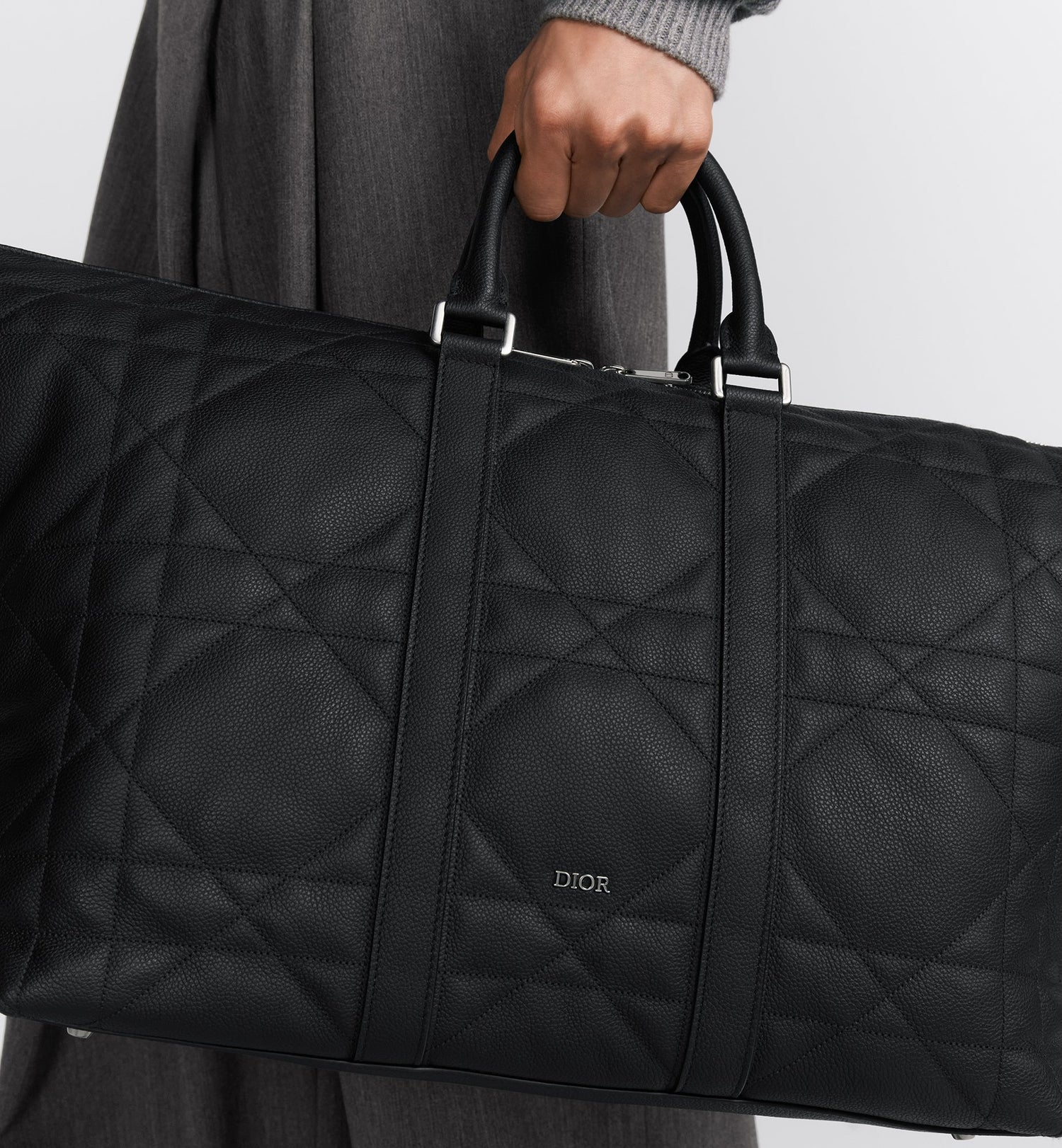 Weekender 40 Black Maxicannage Calfskin