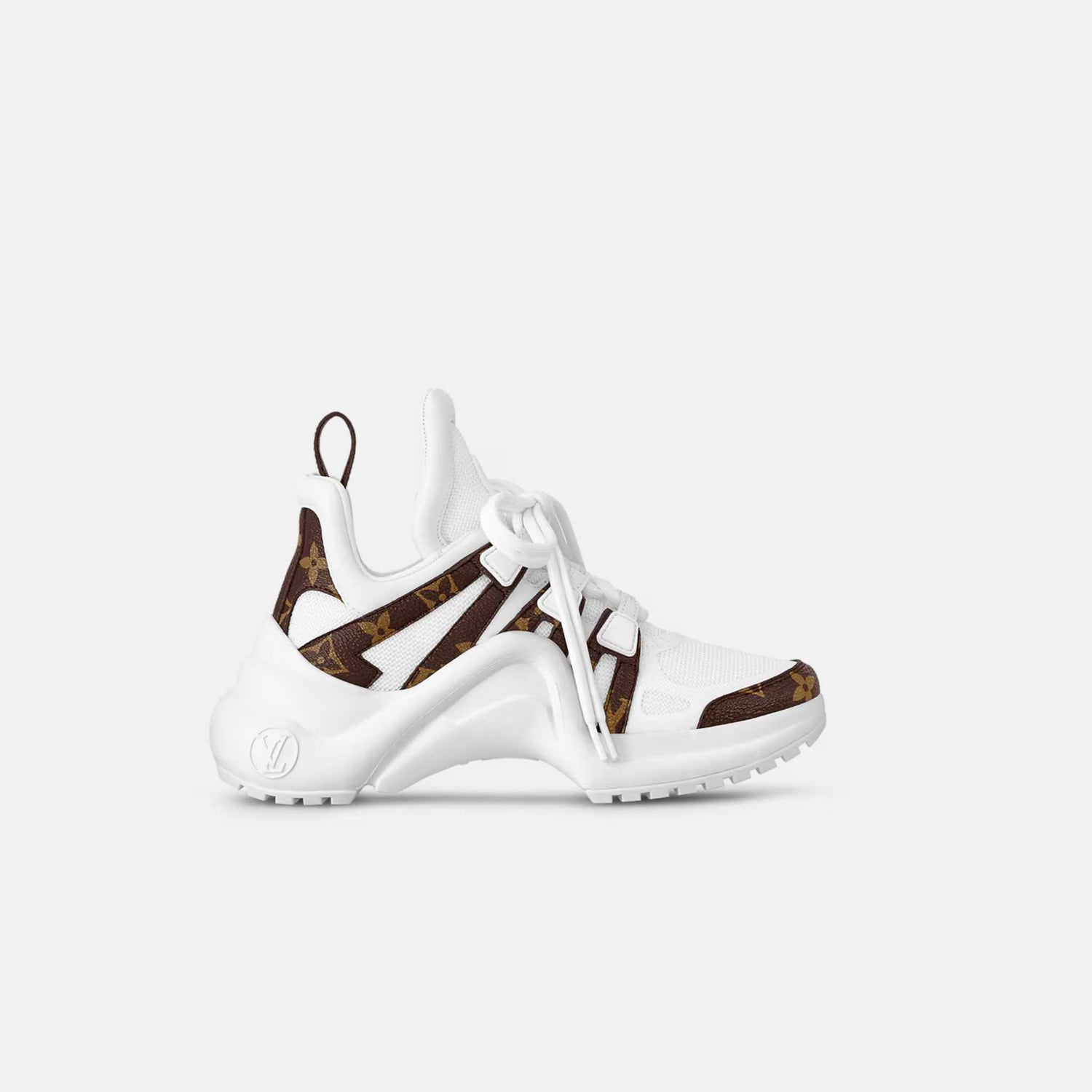 Louis Vuitton Lv Archlight Sneaker Monogram Canvas And Technical fabrics, White, Side