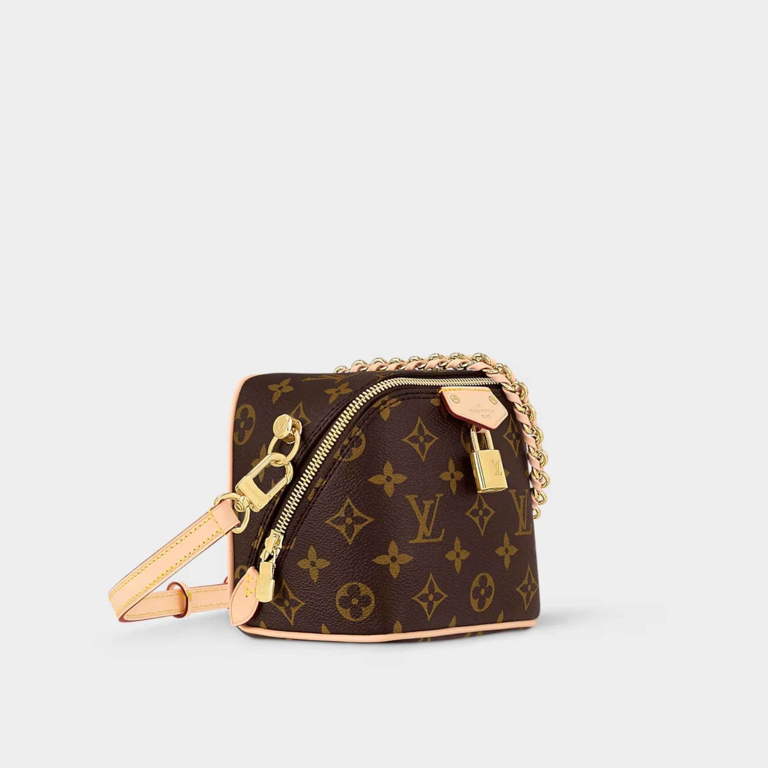 Louis Vuitton Nano Diane Handbag Monogram Canvas Side View 