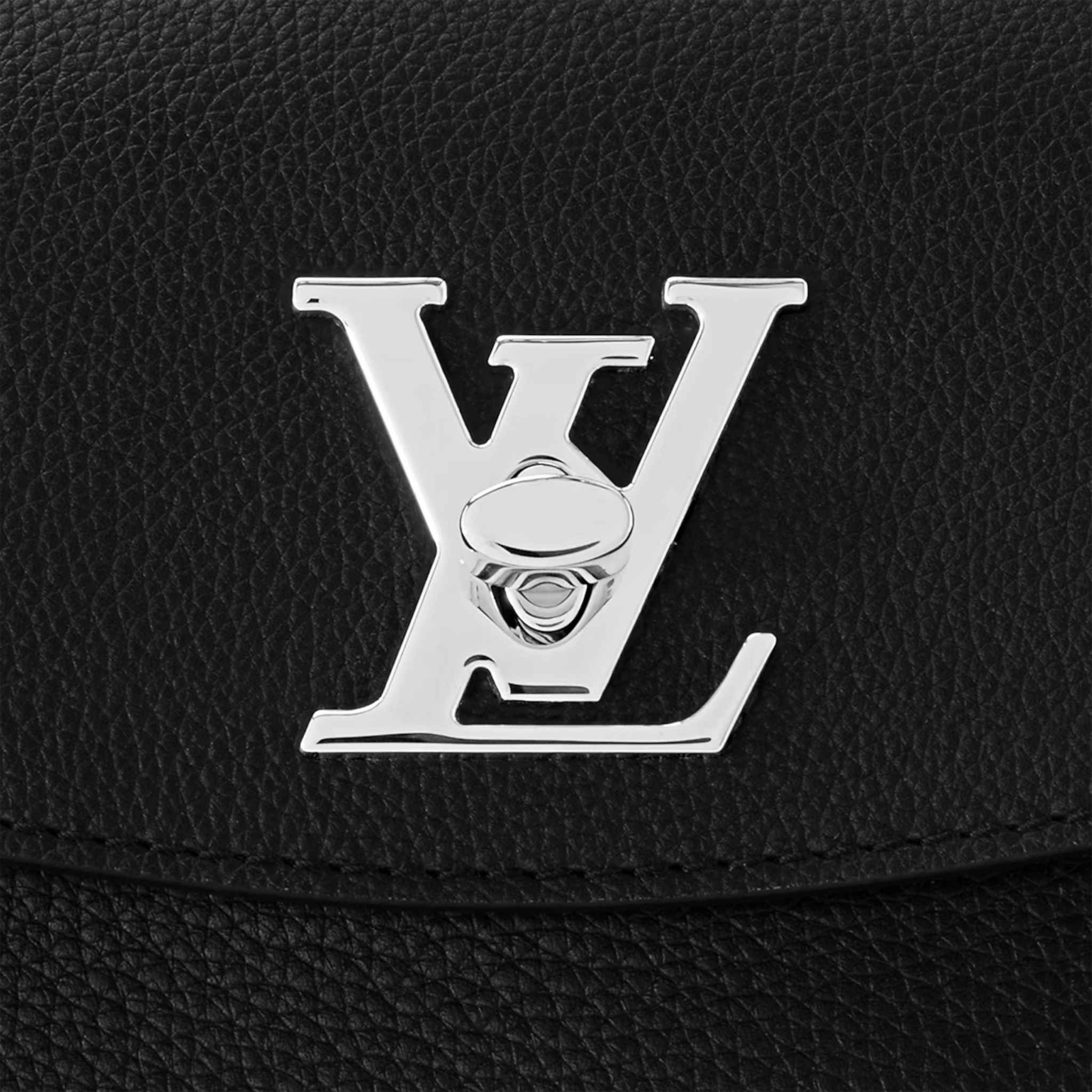 Louis Vuitton LockMe Ever Mini Handbag calf Leather Black logo View