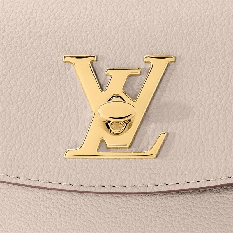 Louis Vuitton LockMe Ever Mini Handbag calf Leather Greige Logo View