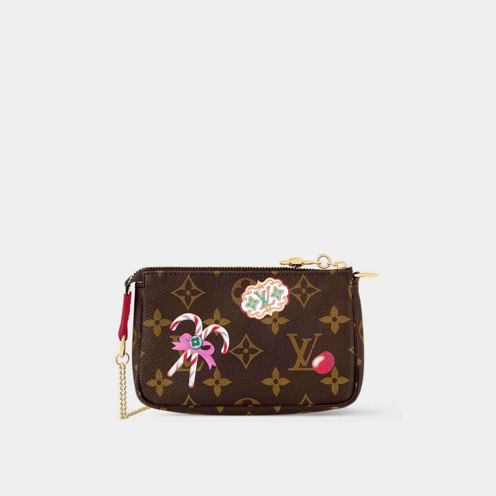 Louis Vuitton Mini Pochette Handbag Candy Factory Collection Behind View