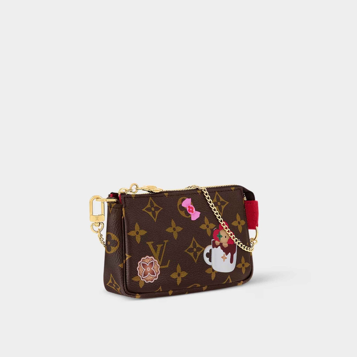 Louis Vuitton Mini Pochette Handbag Candy Factory Collection Side View