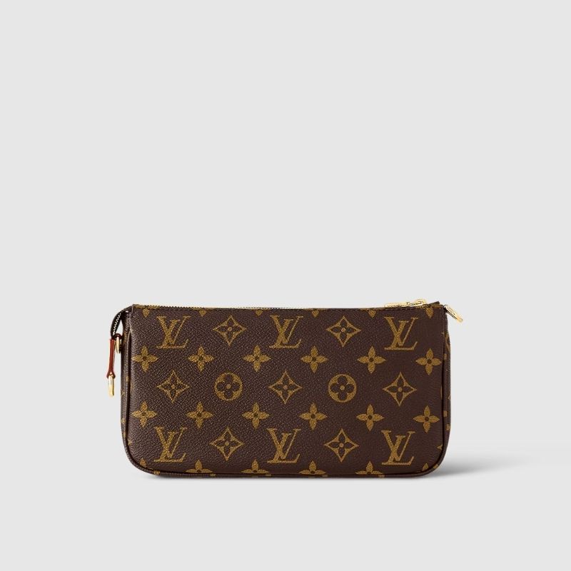 Louis Vuitton Pochette Accessoires Handbag Monogram Canvas Behind View
