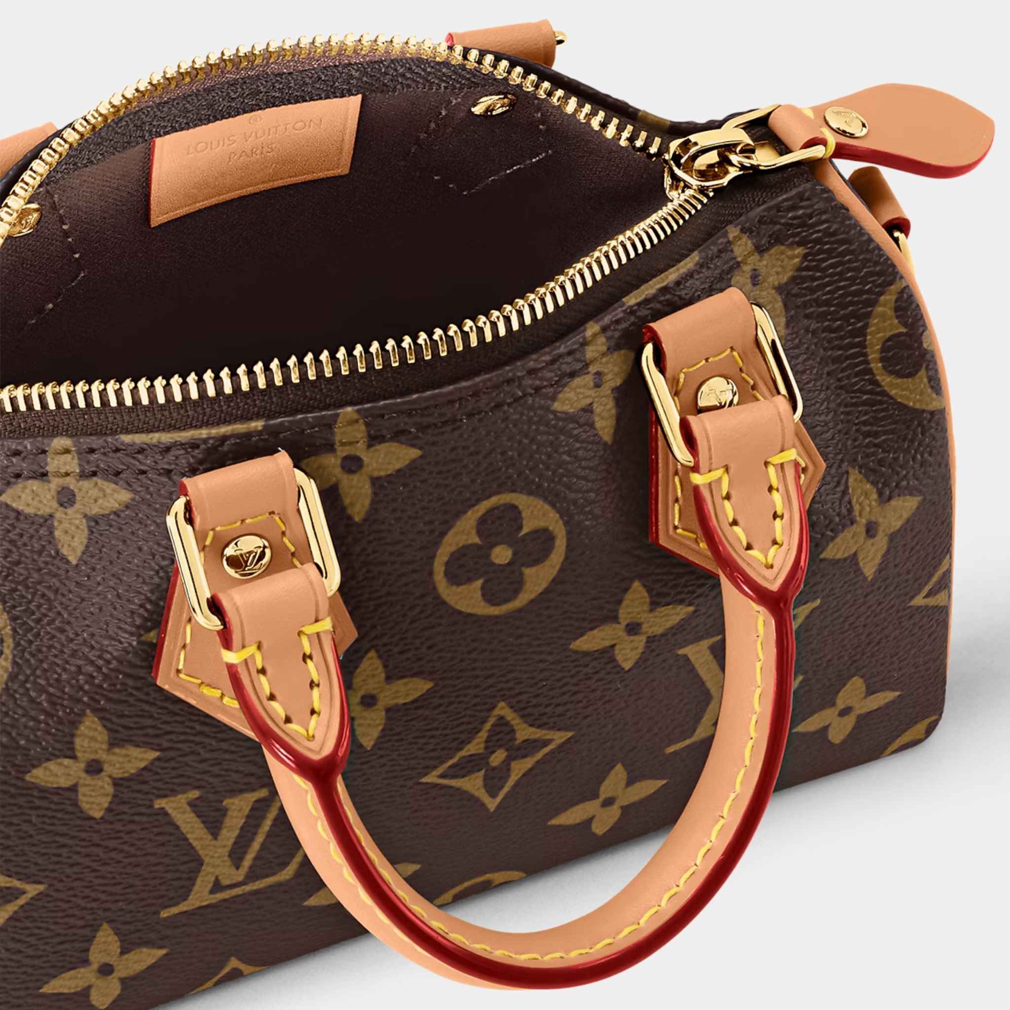 Louis Vuitton Speedy Nano Handbag Monogram Canvas Top View
