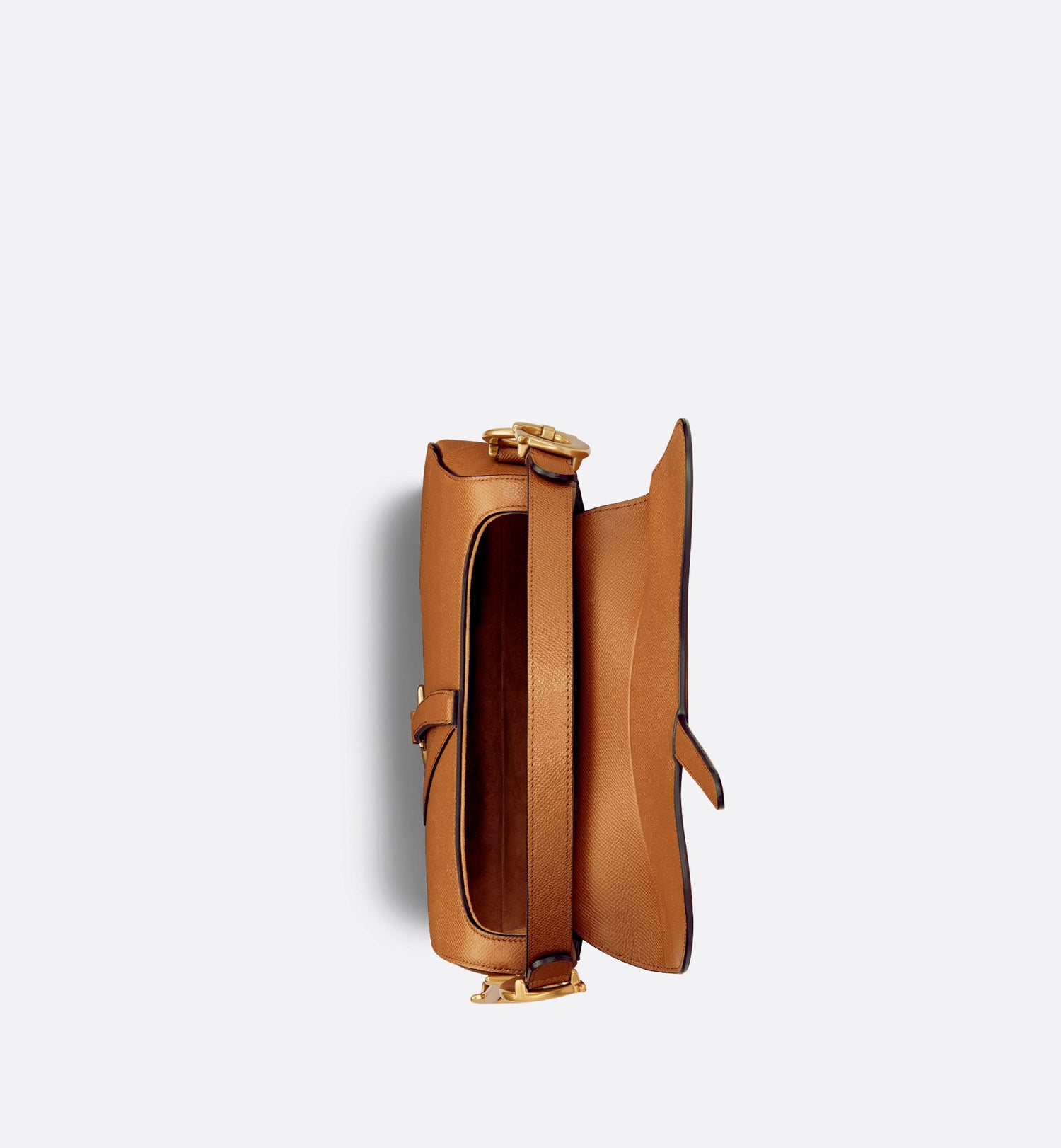 Saddle Bag With Strap Golden Saddle Grained Calfskin