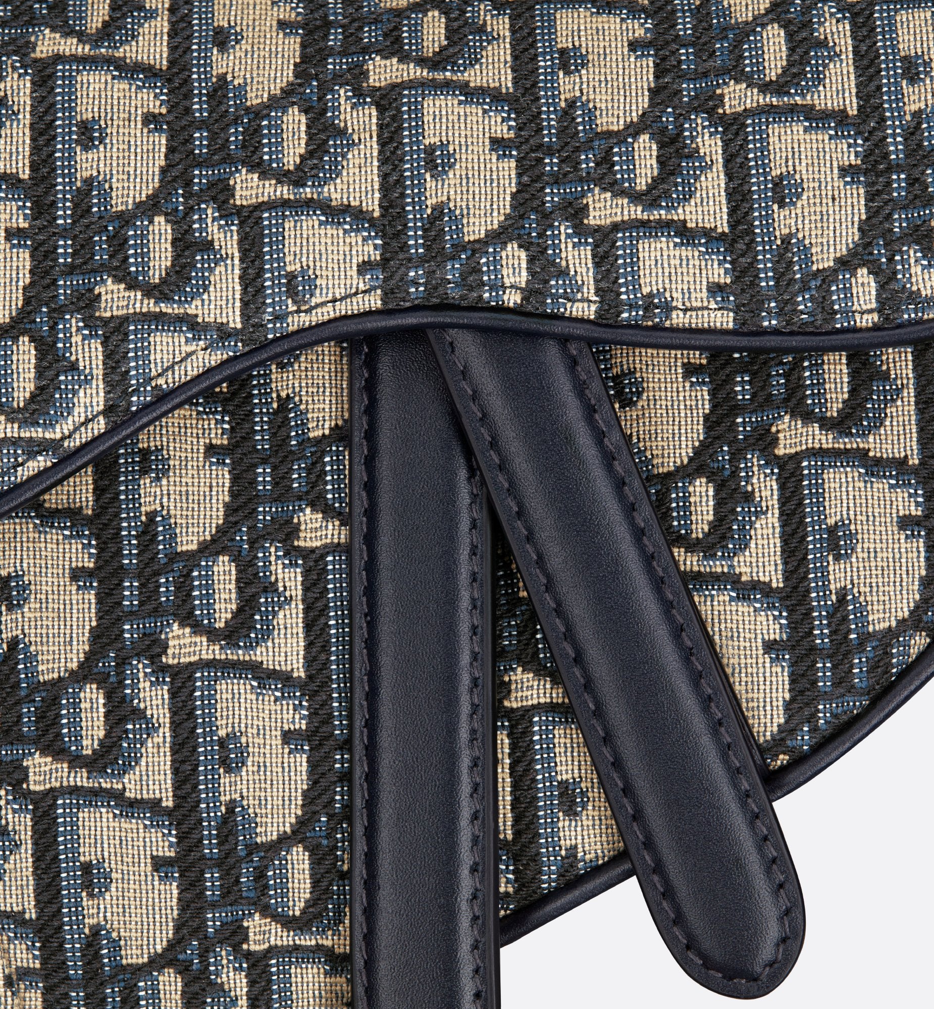 Dior Mini Saddle Bag With Strap Blue Dior Oblique Jacquard Dior Mini Saddle Bag With Strap Blue Dior Oblique Jacquard
