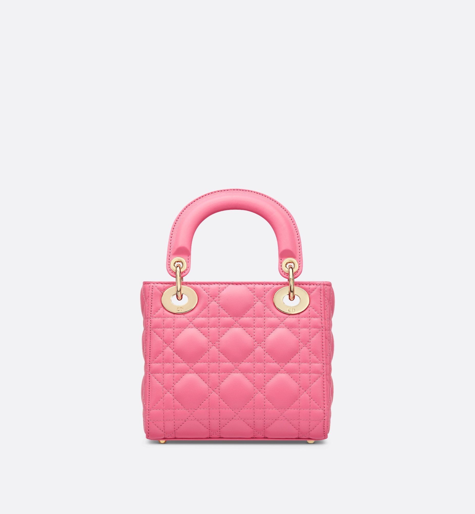 Mini Dioriviera Lady Dior Bag Candy Pink Cannage Lambskin