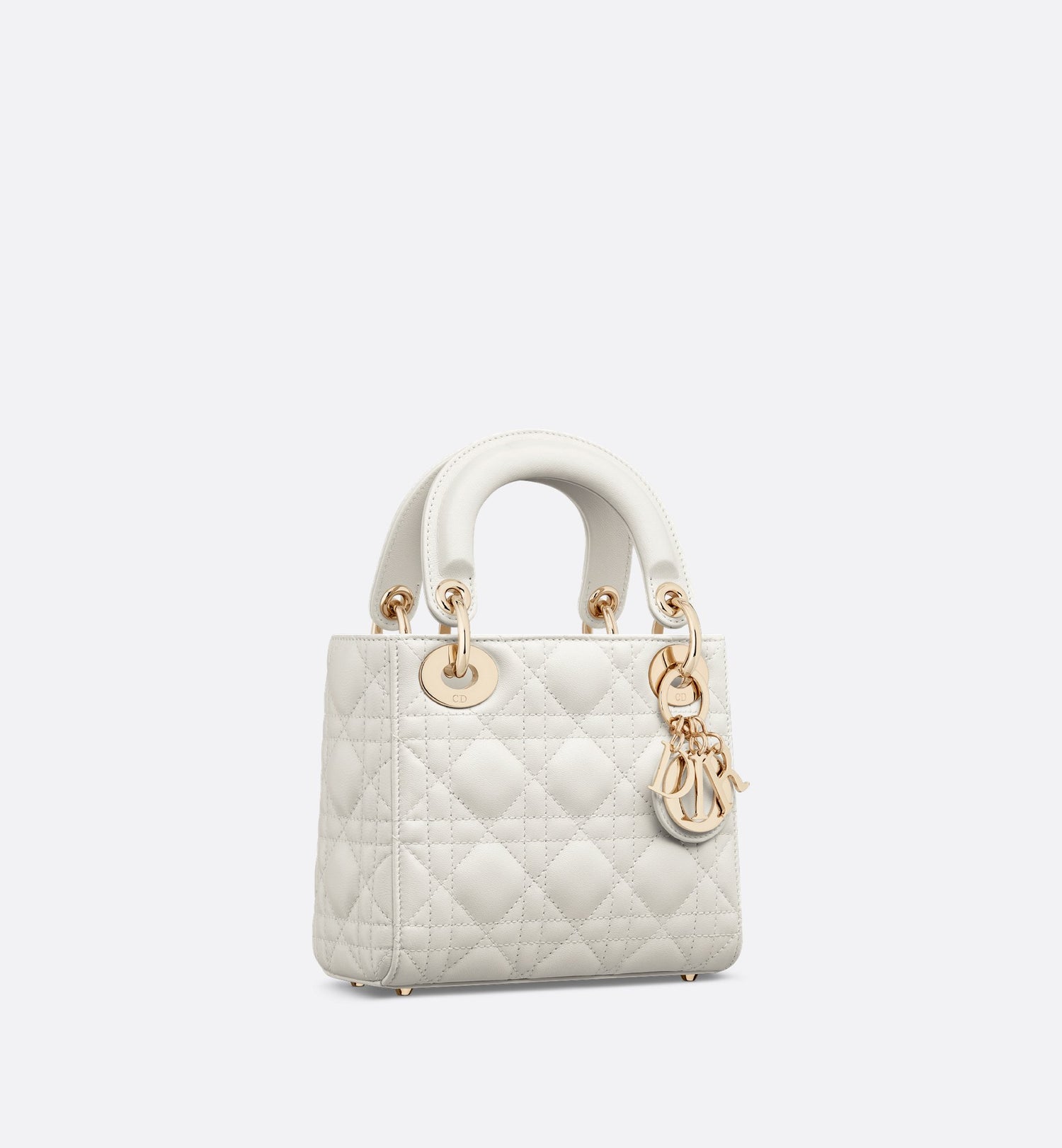 Mini Lady Dior Bag Latte Cannage Lambskin