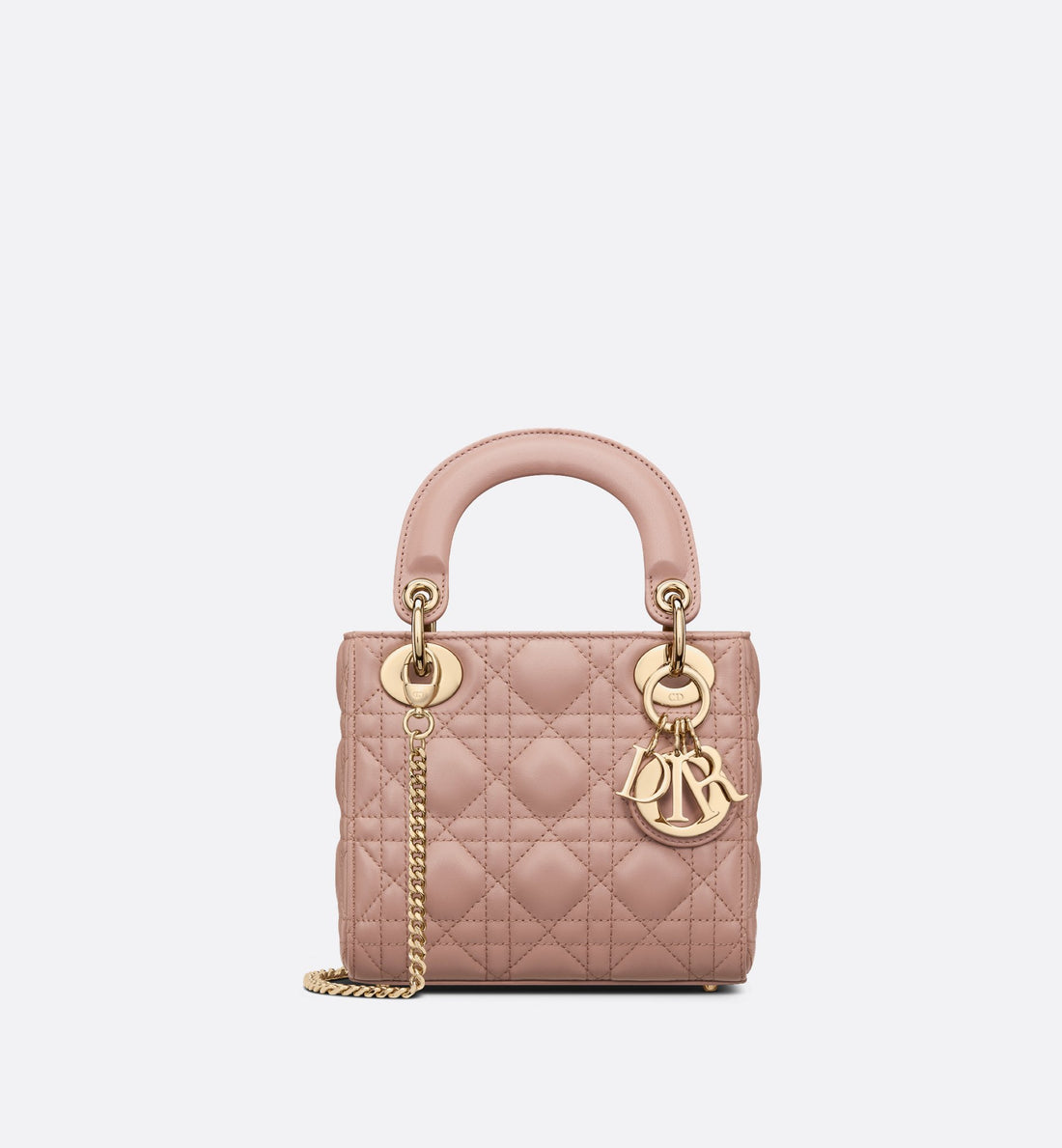 Mini Lady Dior Bag Blush Cannage Lambskin