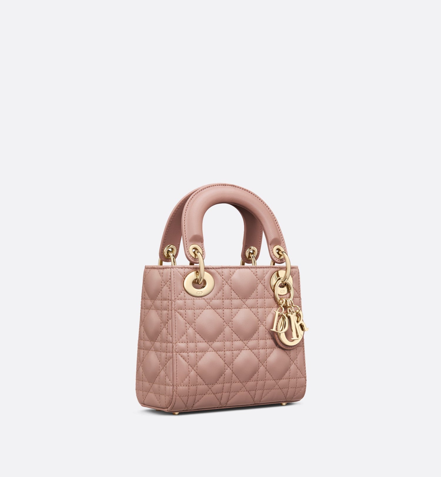 Mini Lady Dior Bag Blush Cannage Lambskin