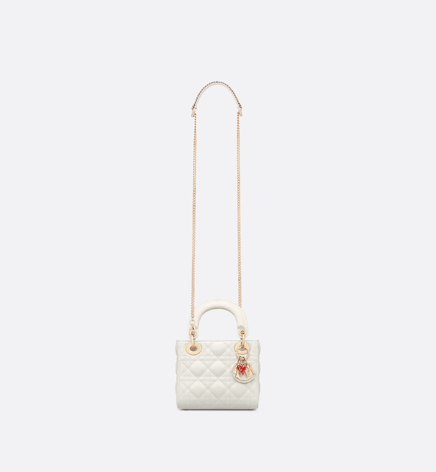 Dioramour Mini Lady Dior Bag Latte Cannage Lambskin