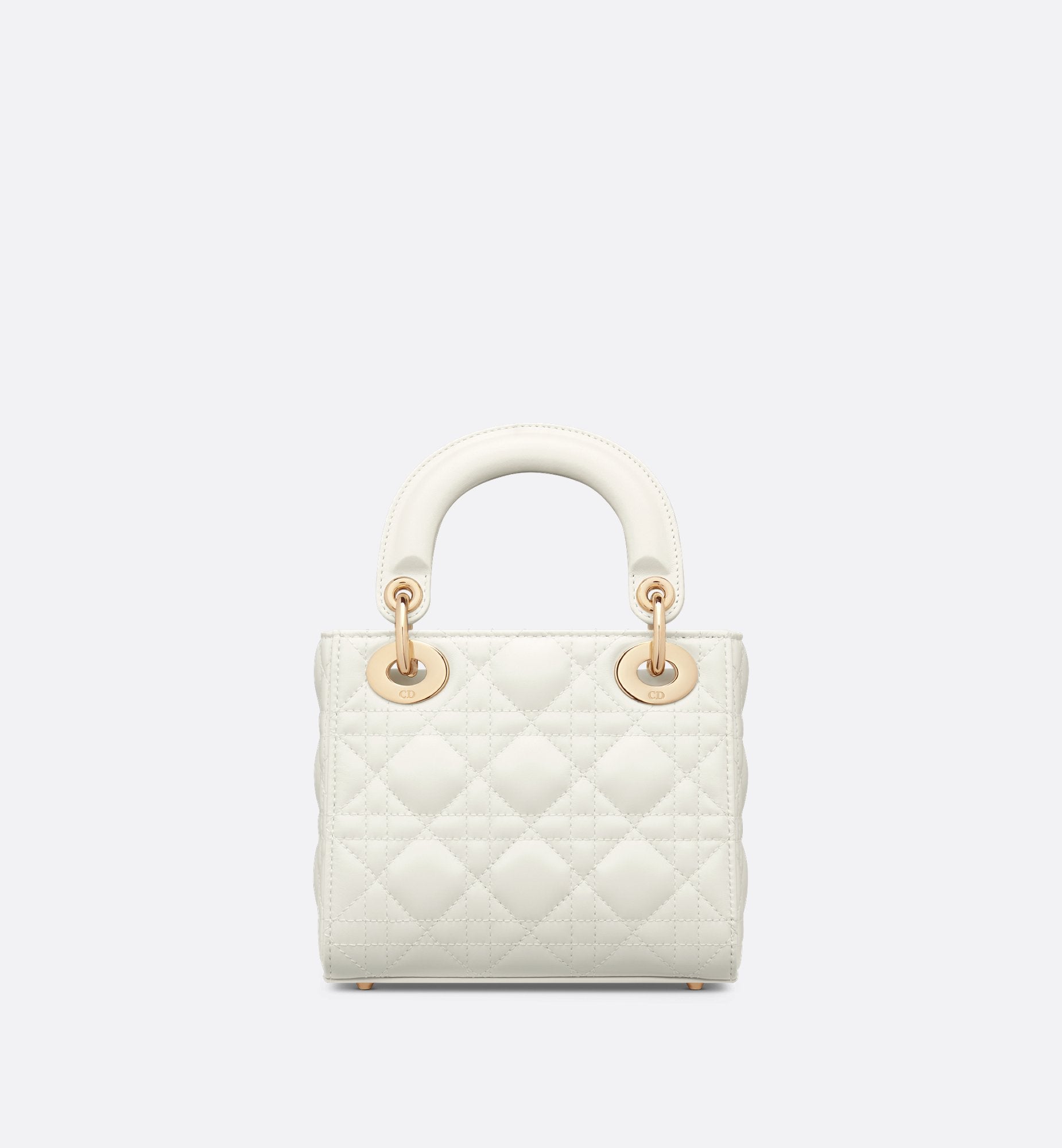 Dioramour Mini Lady Dior Bag Latte Cannage Lambskin