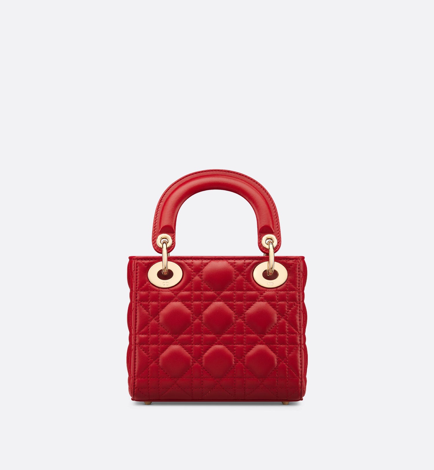 Dioramour Mini Lady Dior Bag Red Cannage Lambskin