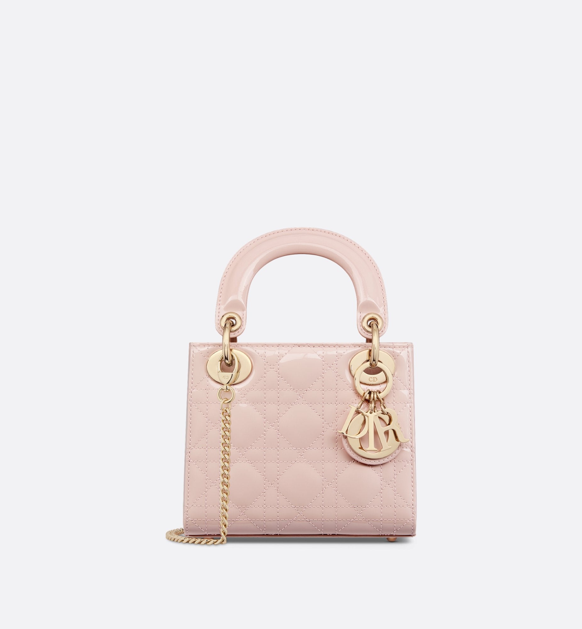 Mini Lady Dior Bag Powder Pink Patent Cannage Calfskin