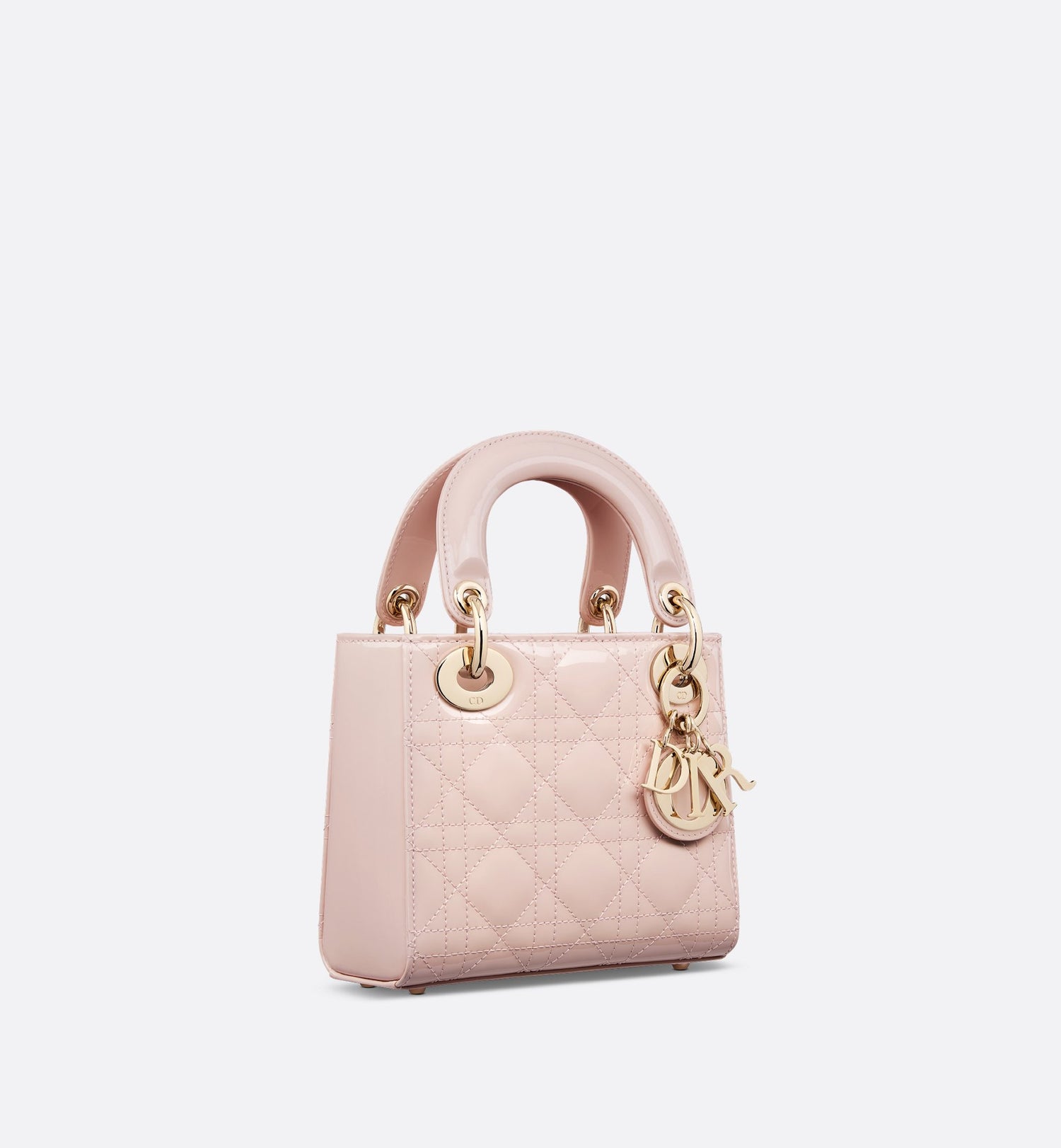 Mini Lady Dior Bag Powder Pink Patent Cannage Calfskin