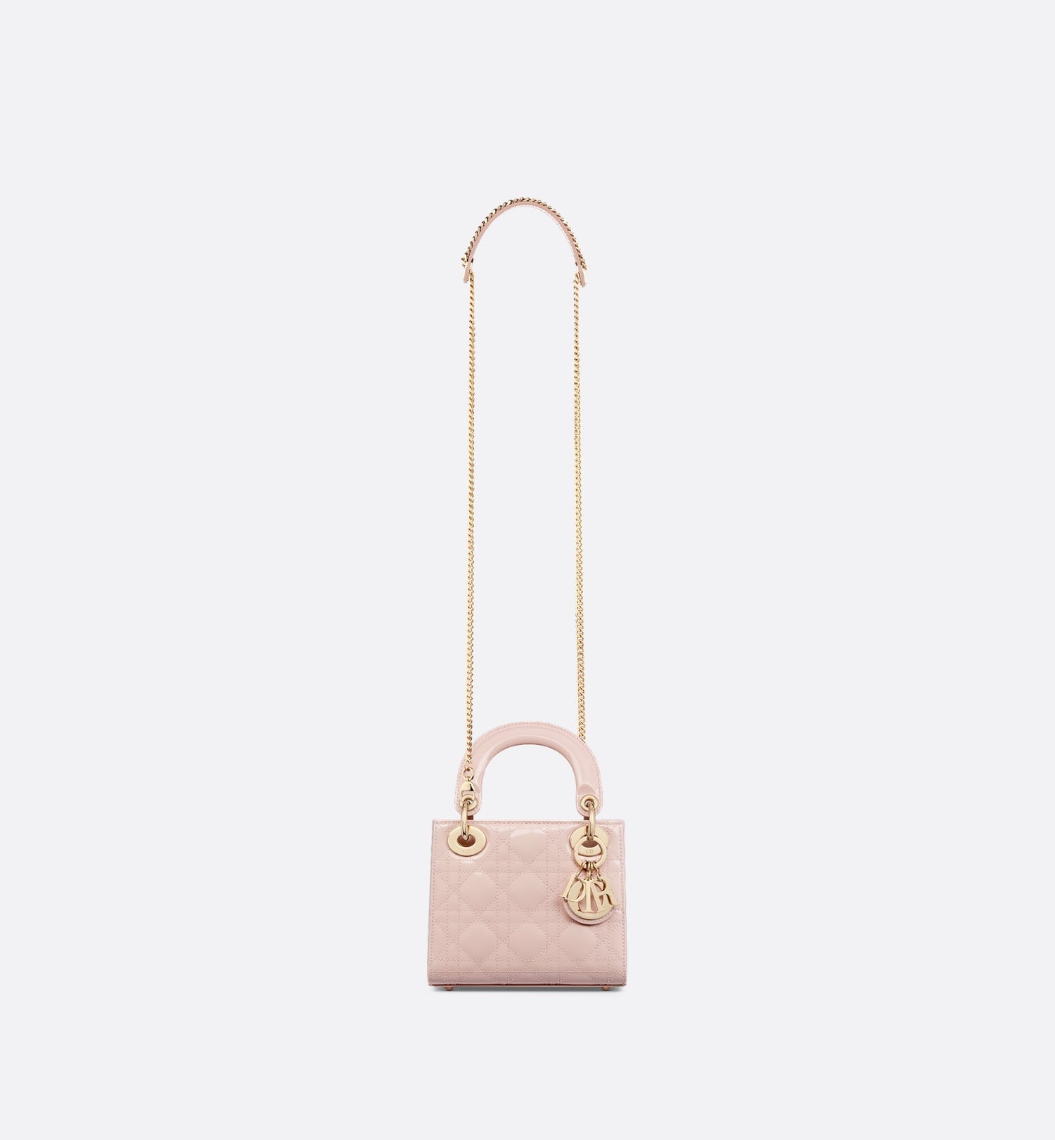 Mini Lady Dior Bag Powder Pink Patent Cannage Calfskin