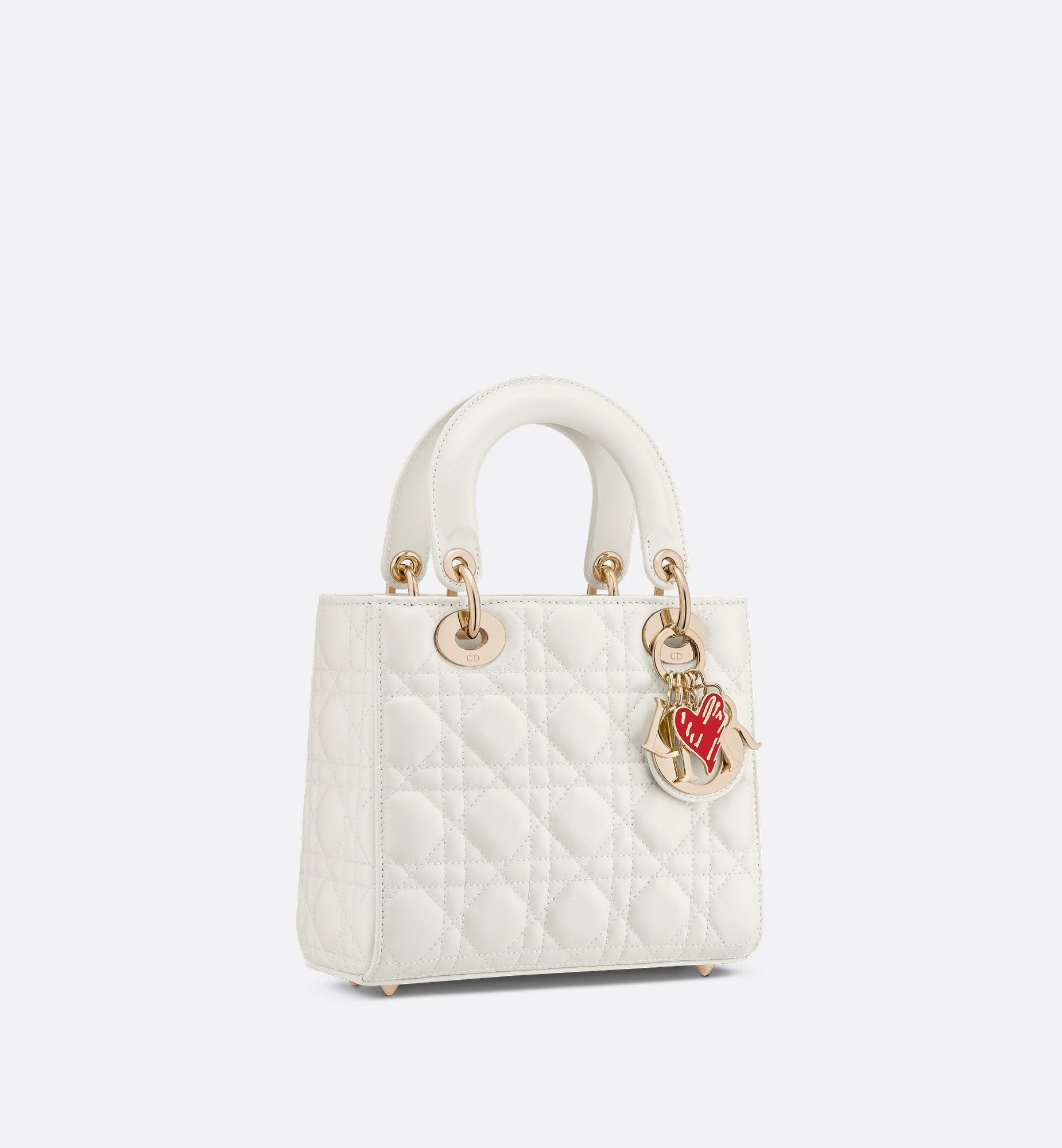 Dioramour Small Lady Dior Bag Latte Cannage Lambskin