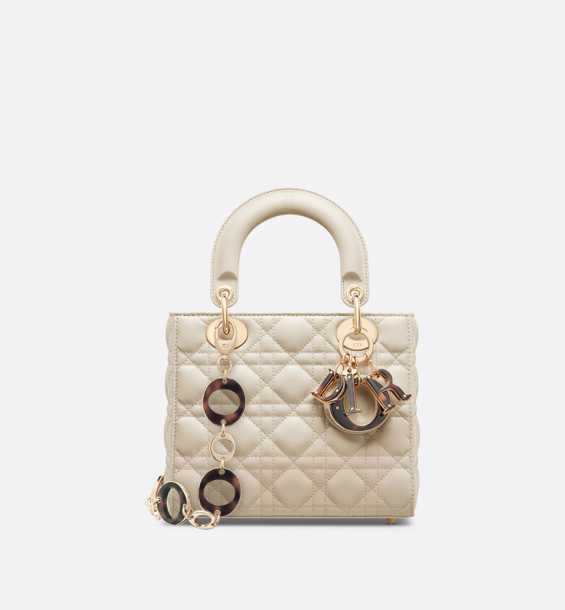 Small Lady Dior Bag Dusty Ivory Cannage Lambskin