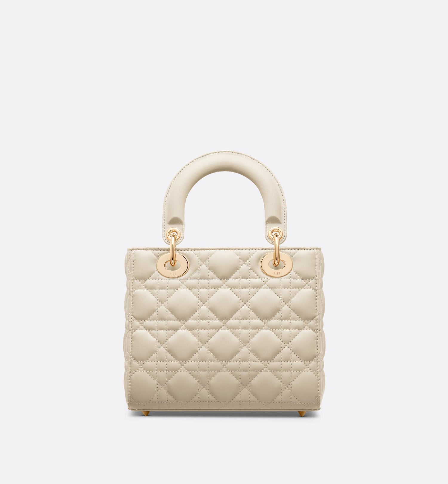 Small Lady Dior Bag Dusty Ivory Cannage Lambskin