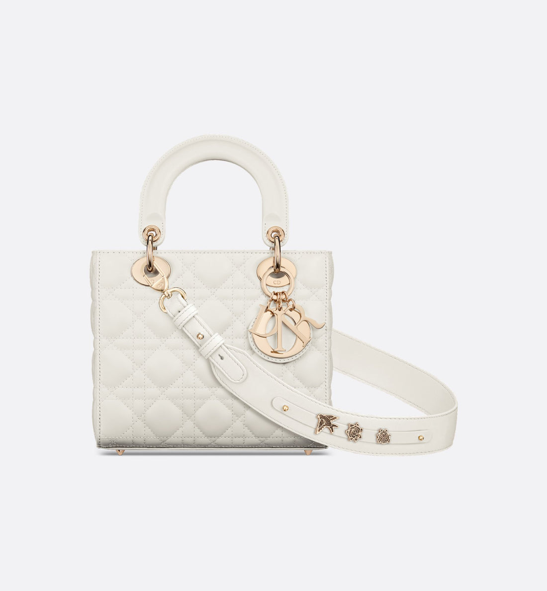 Small Lady Dior My Abcdior Bag Latte Cannage Lambskin