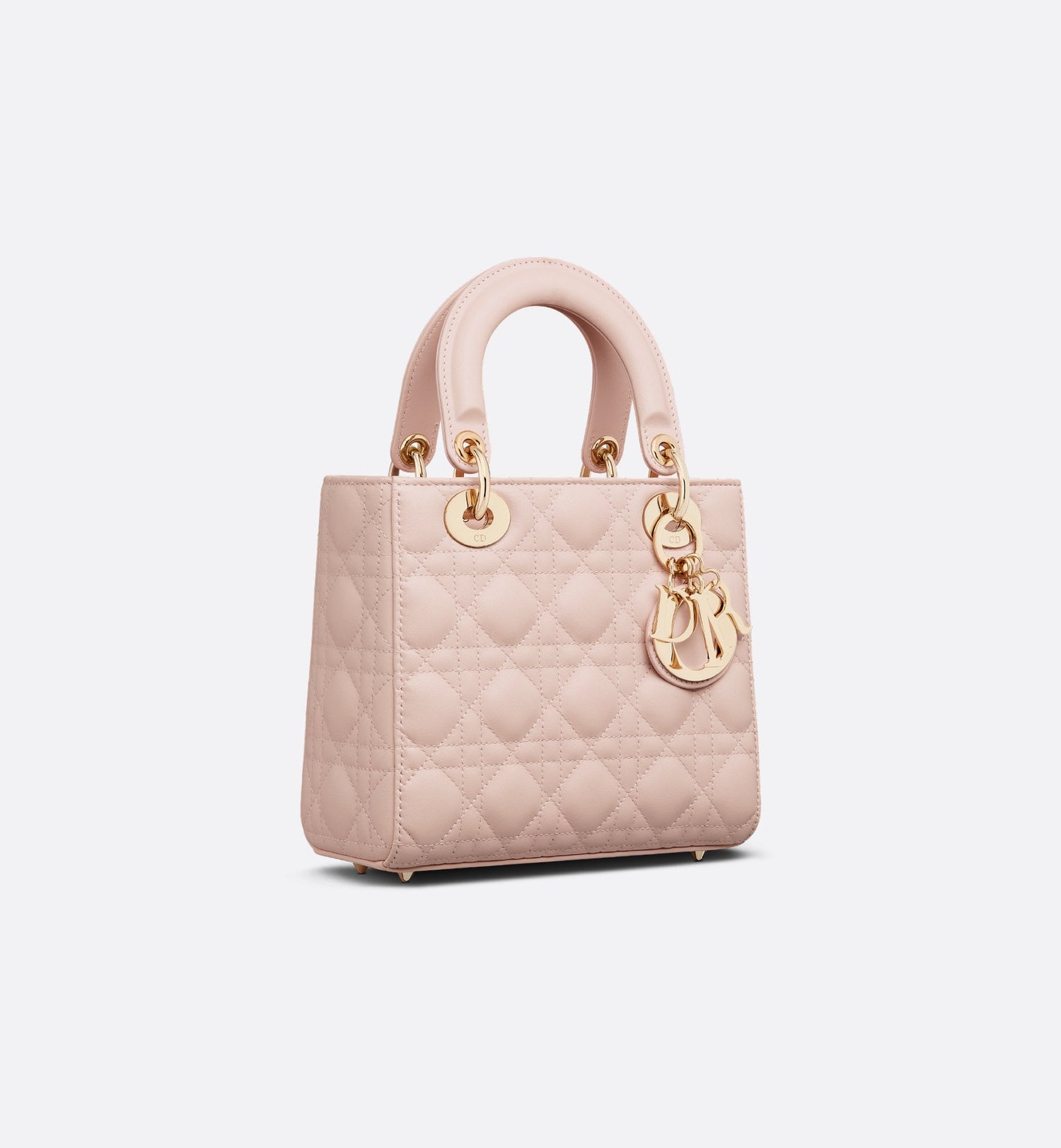 Small Lady Dior My Abcdior Bag Powder Pink Cannage Lambskin