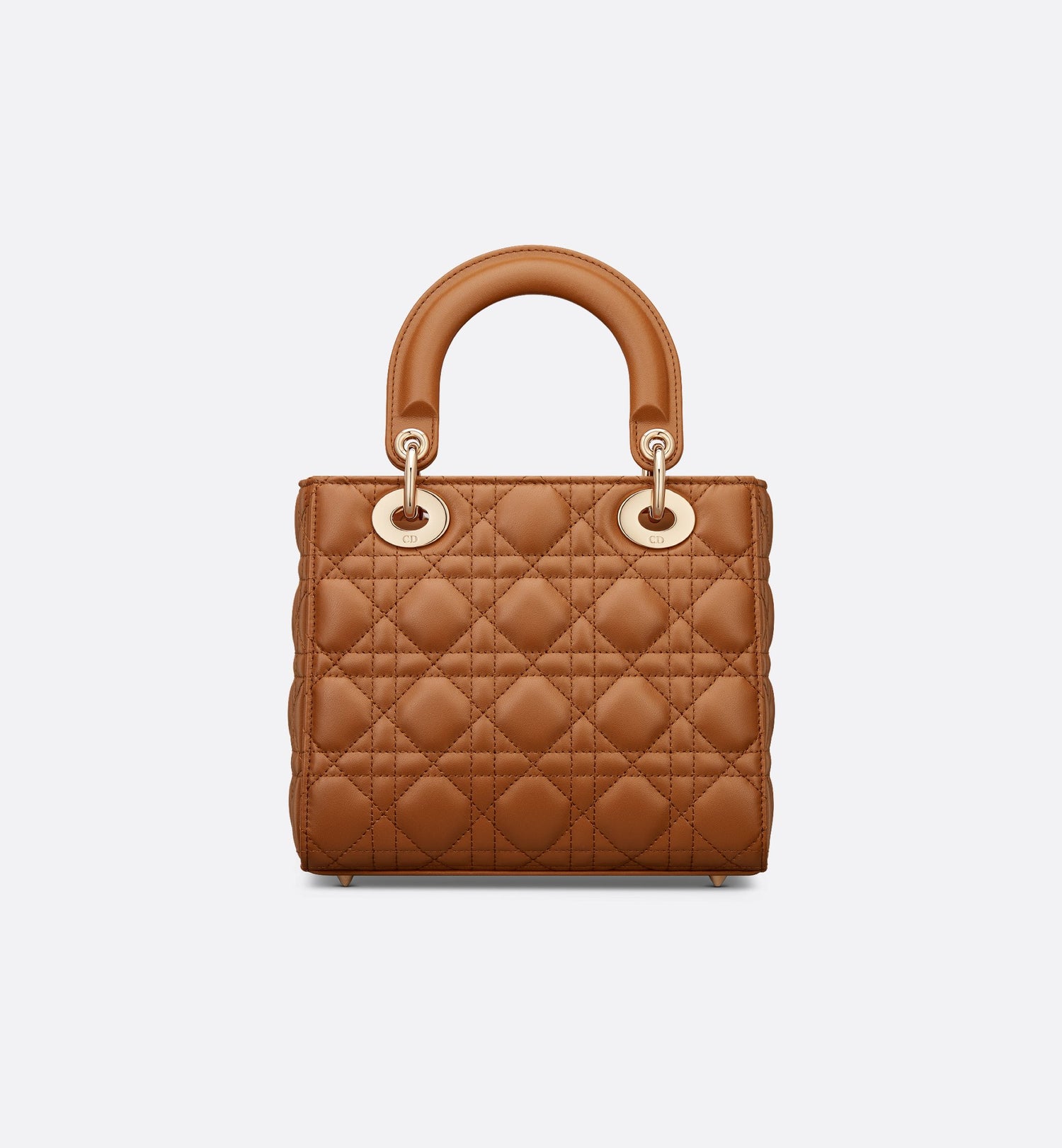 Small Lady Dior My Abcdior Bag Golden Saddle Cannage Lambskin