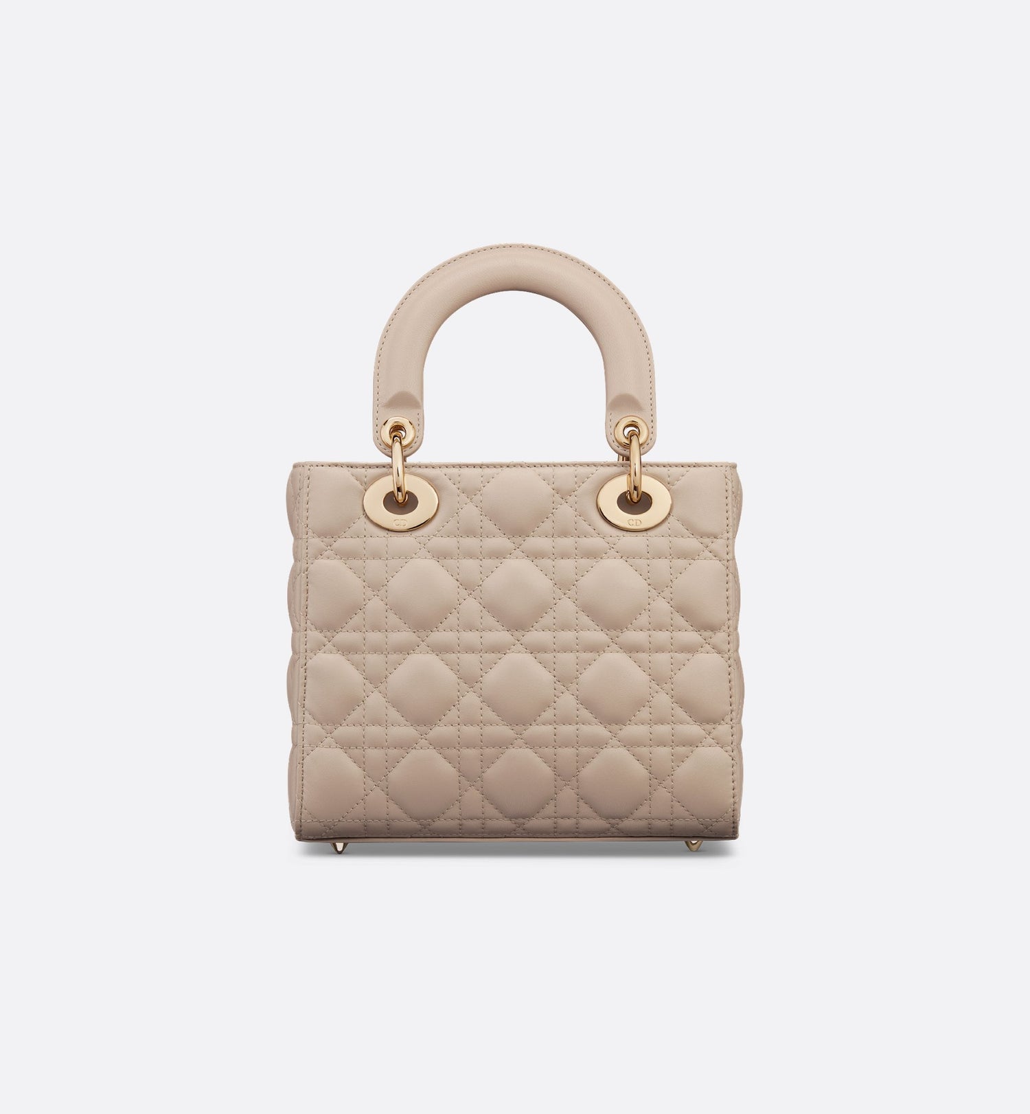 Small Lady Dior My Abcdior Bag Powder Beige Cannage Lambskin