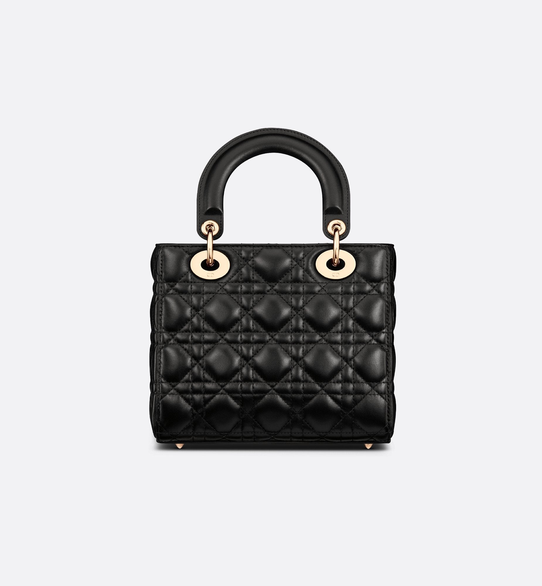 Small Lady Dior My Abcdior Bag Black Cannage Lambskin