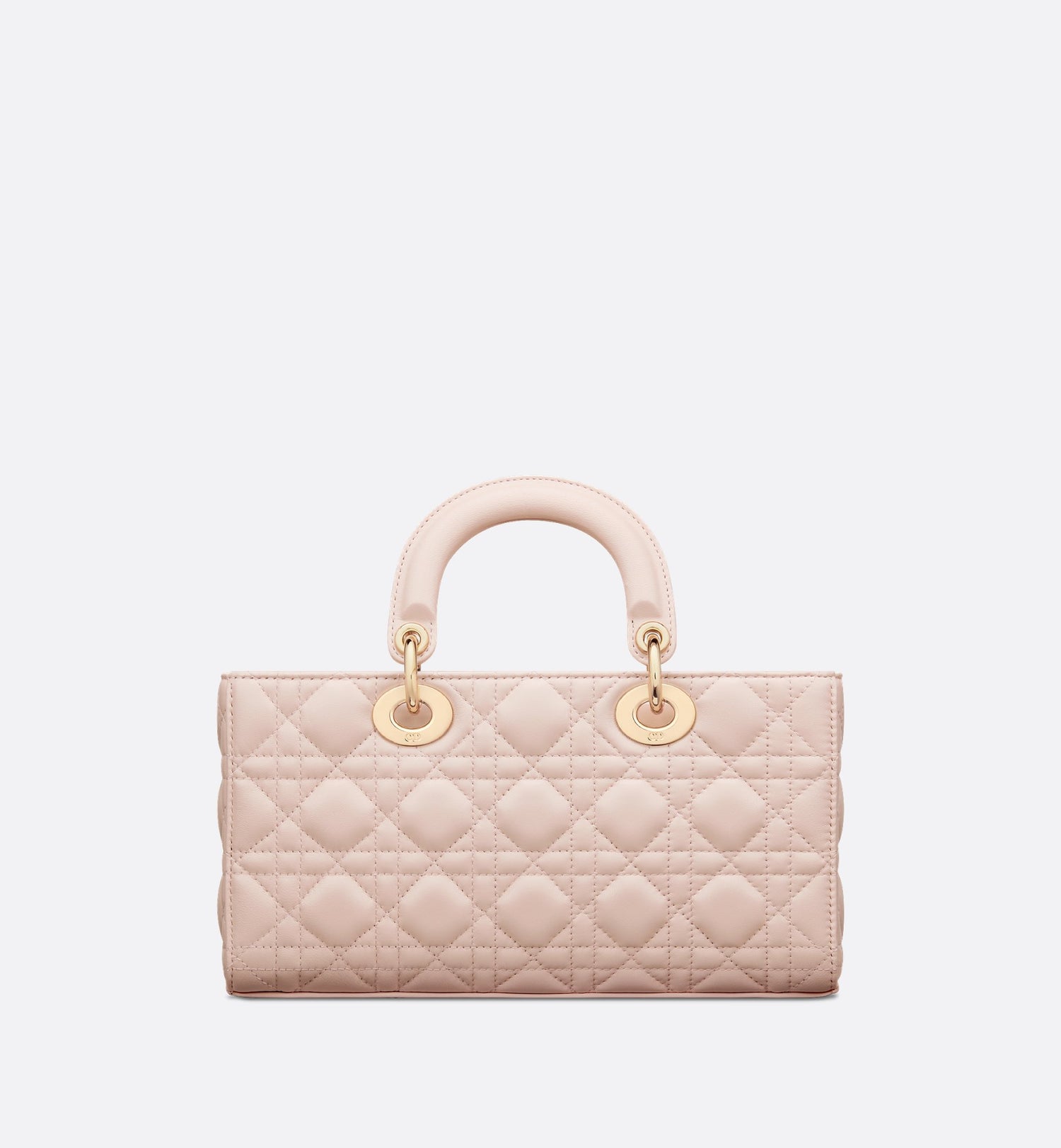 Medium Lady D-Joy Bag Powder Pink Cannage Lambskin