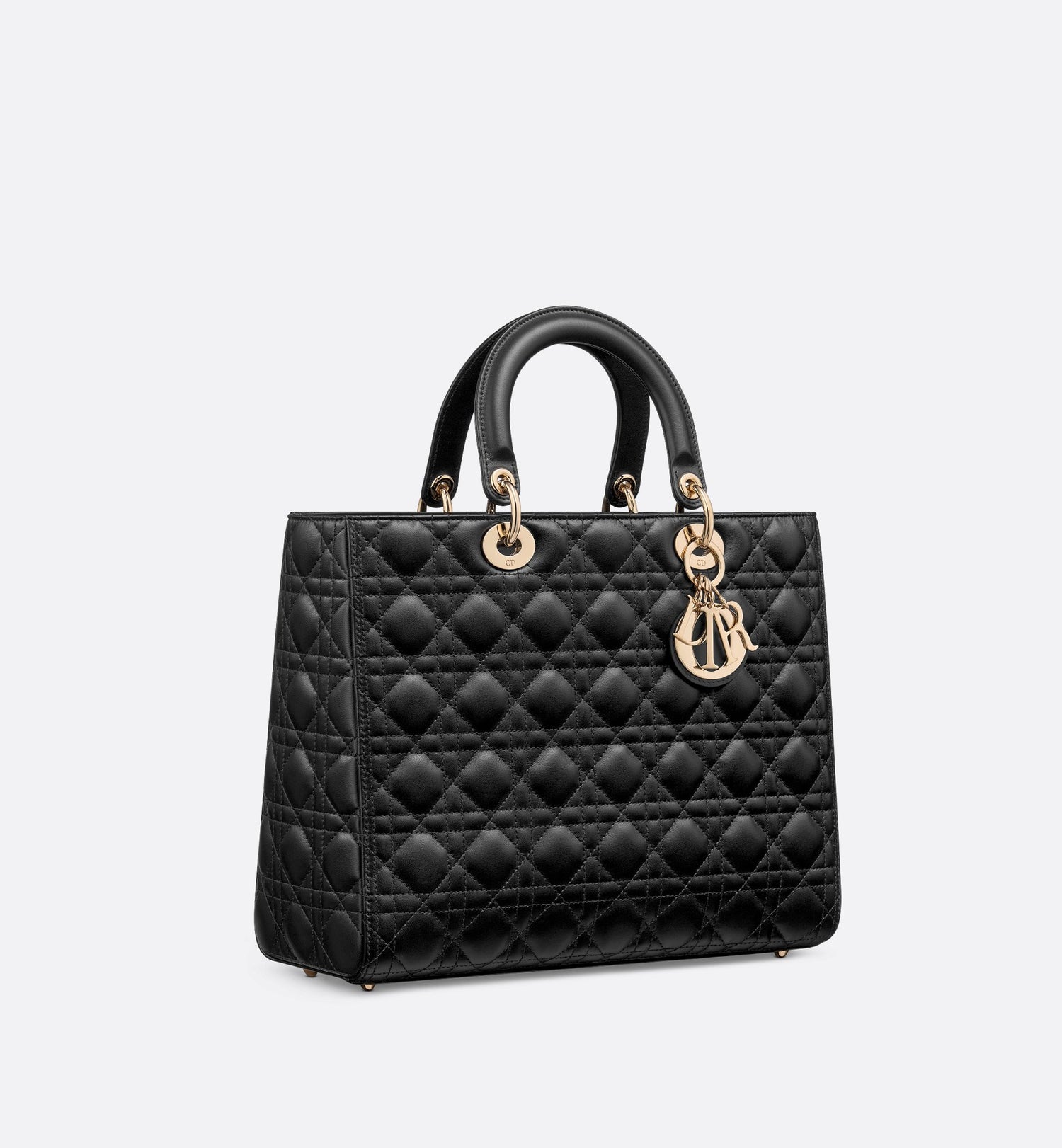 Large Lady Dior Bag Black Cannage Lambskin