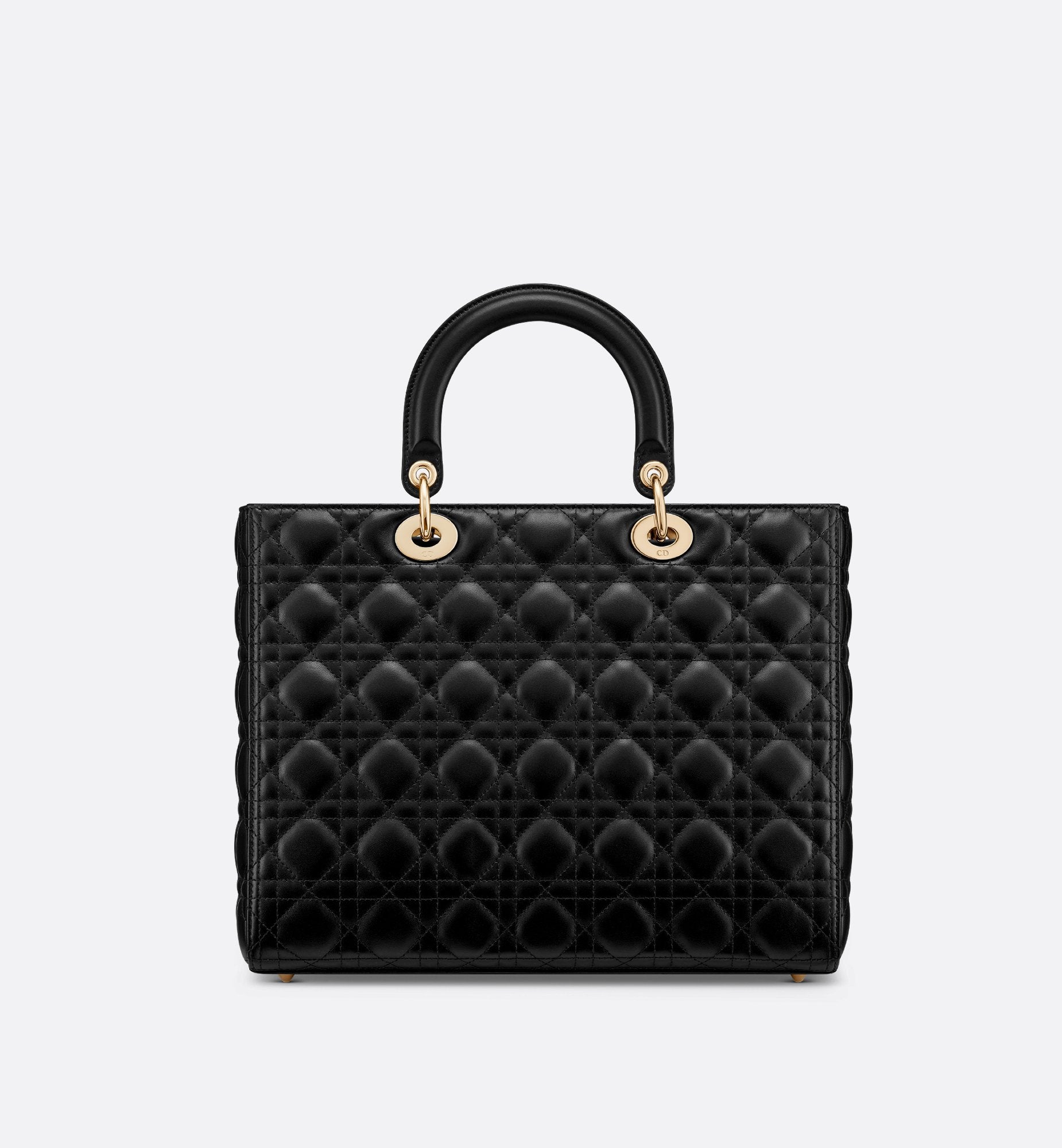 Large Lady Dior Bag Black Cannage Lambskin