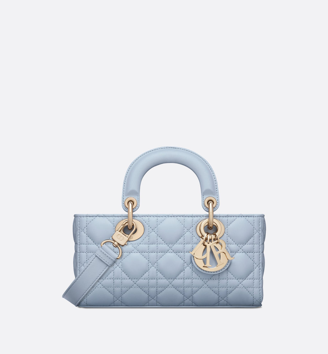 Small Lady D-Joy Bag Pale Blue Cannage Lambskin