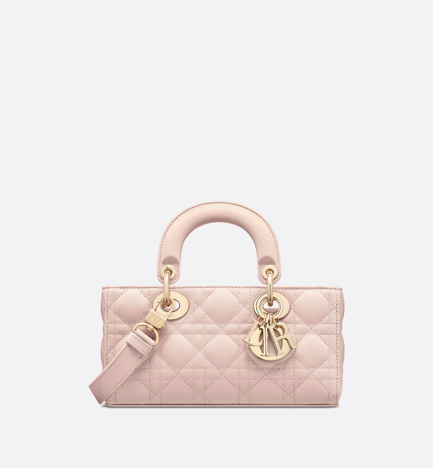 Small Lady D-Joy Bag Powder Pink Cannage Lambskin