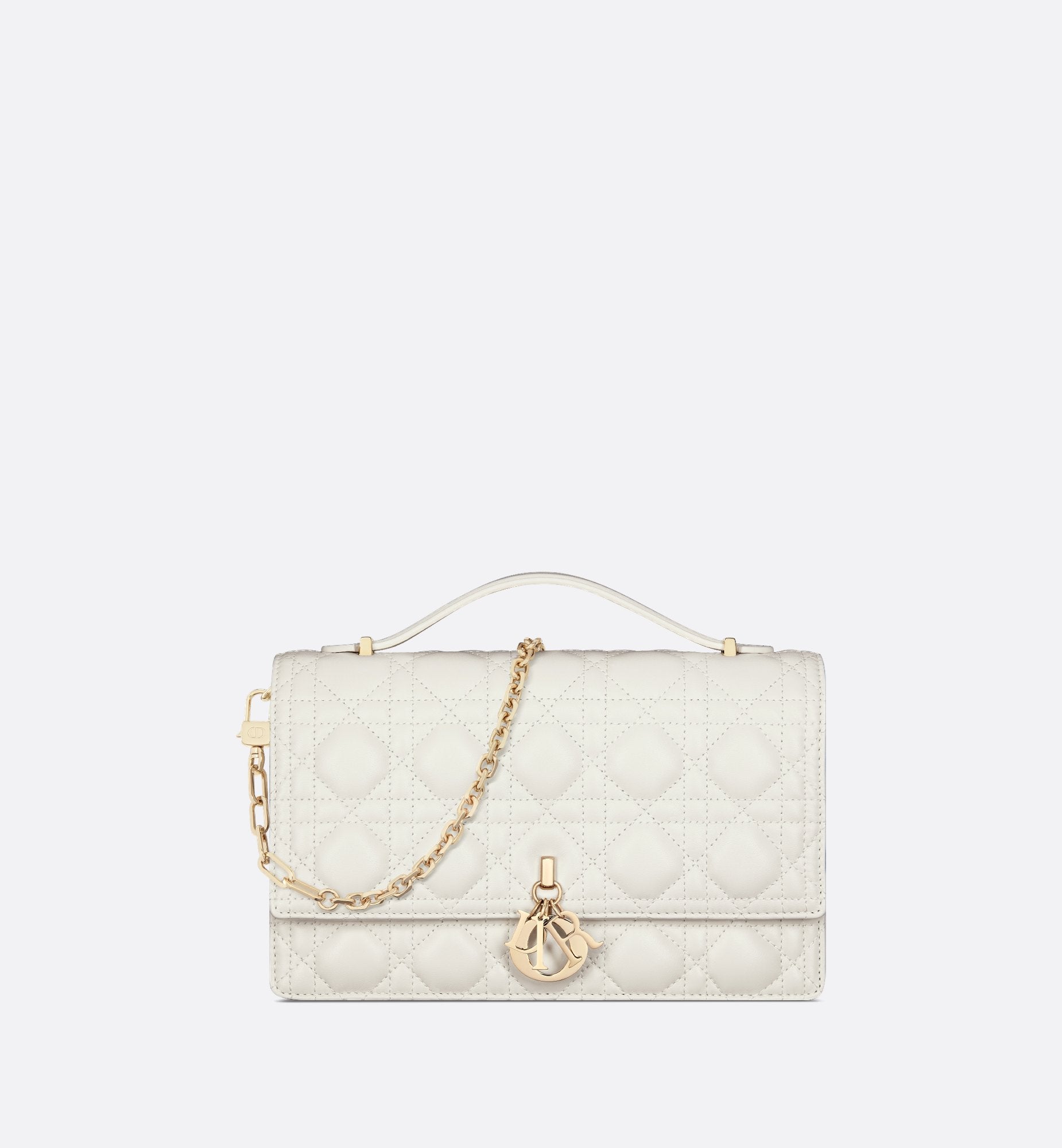 My Dior Top Handle Bag Latte Cannage Lambskin