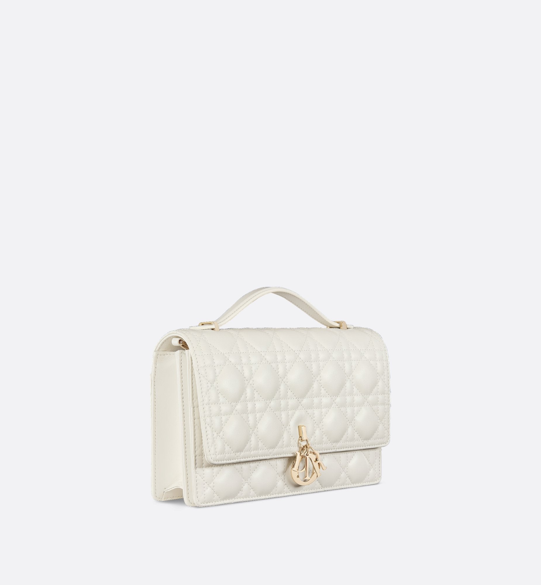 My Dior Top Handle Bag Latte Cannage Lambskin