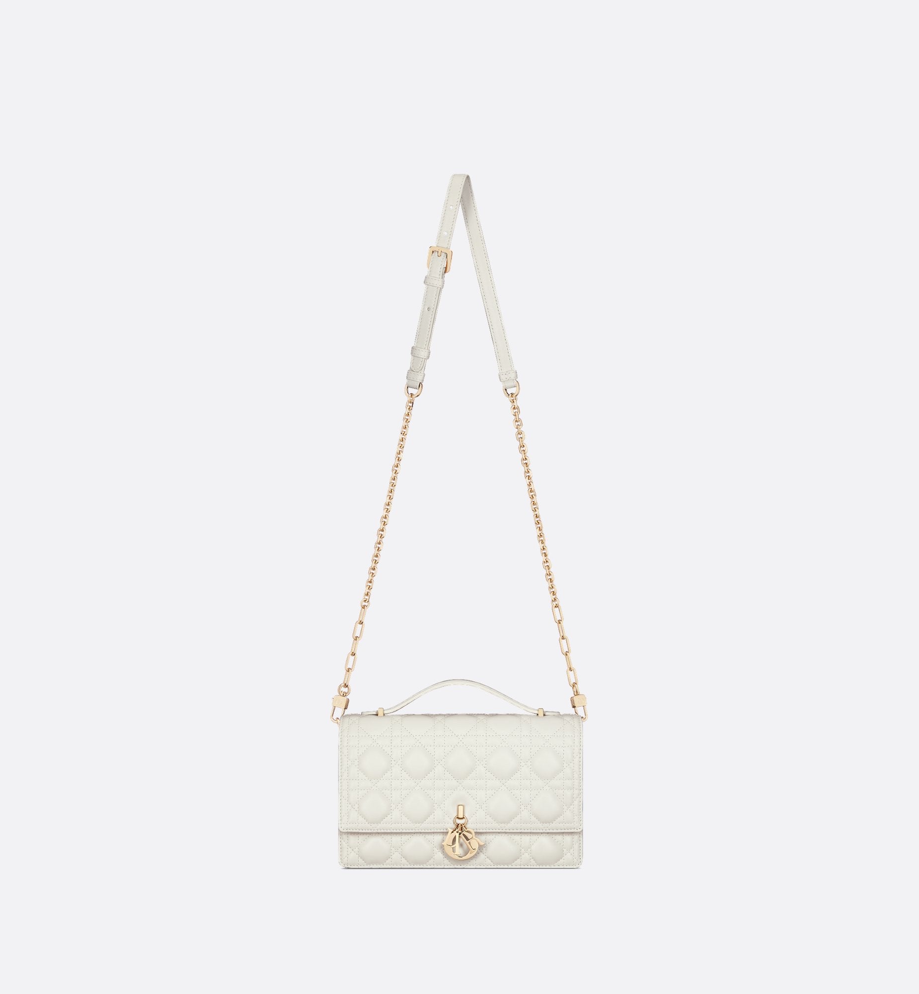 My Dior Top Handle Bag Latte Cannage Lambskin