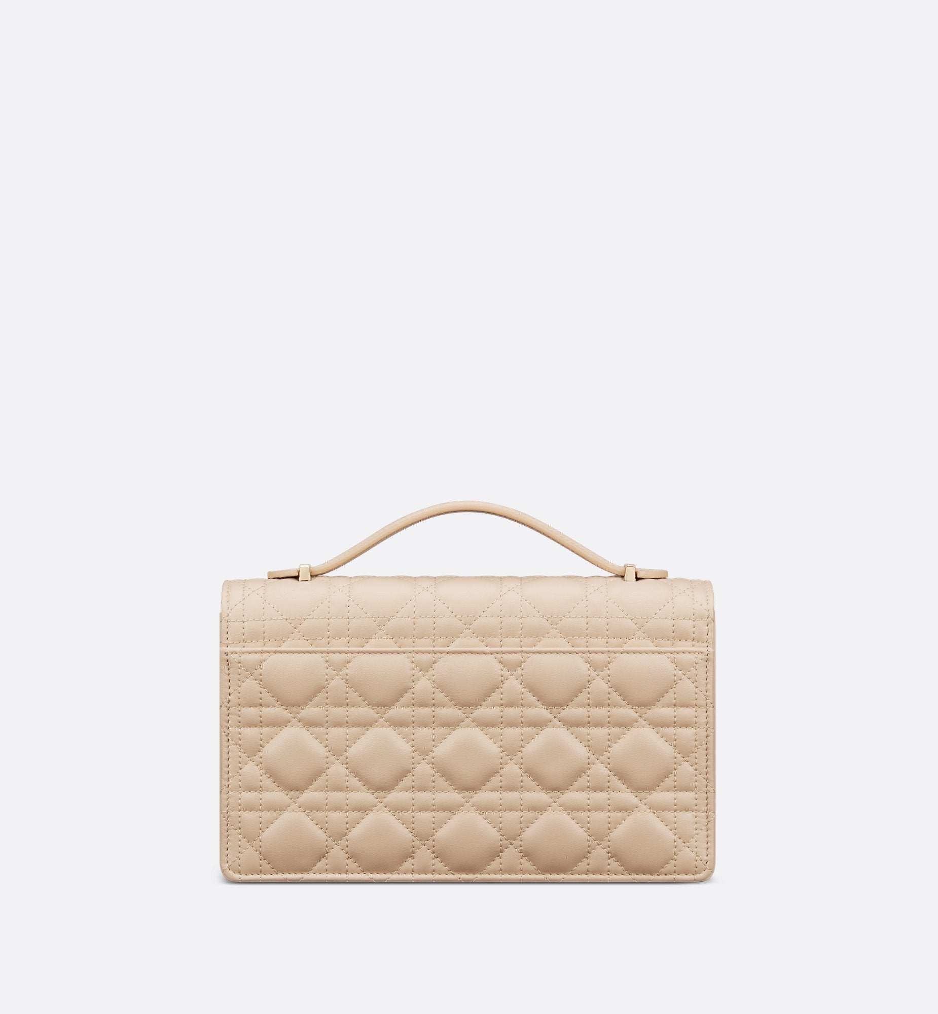 My Dior Top Handle Bag Powder Beige Cannage Lambskin