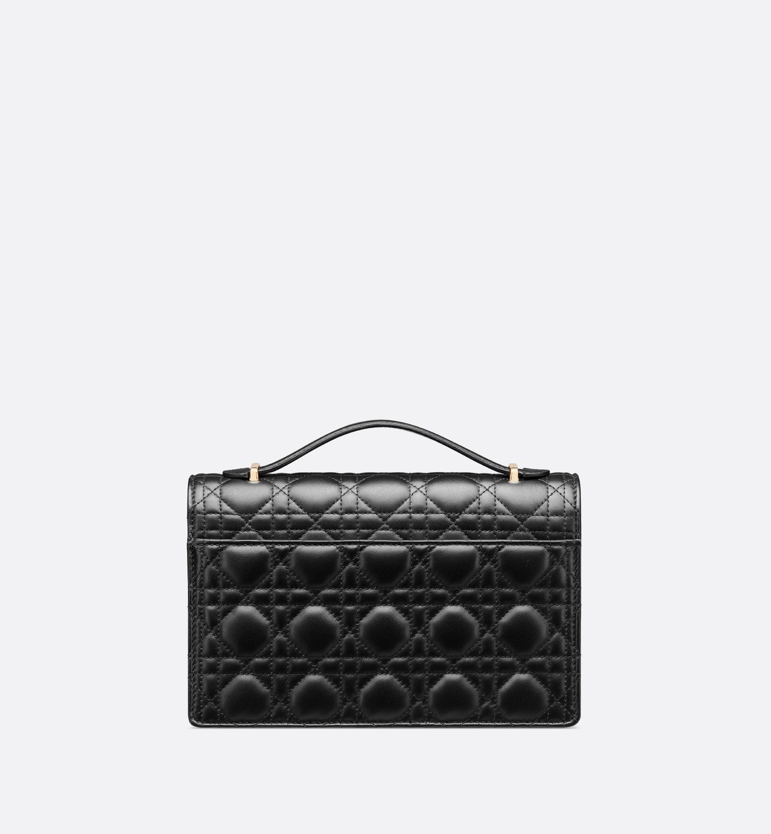 My Dior Top Handle Bag Black Cannage Lambskin