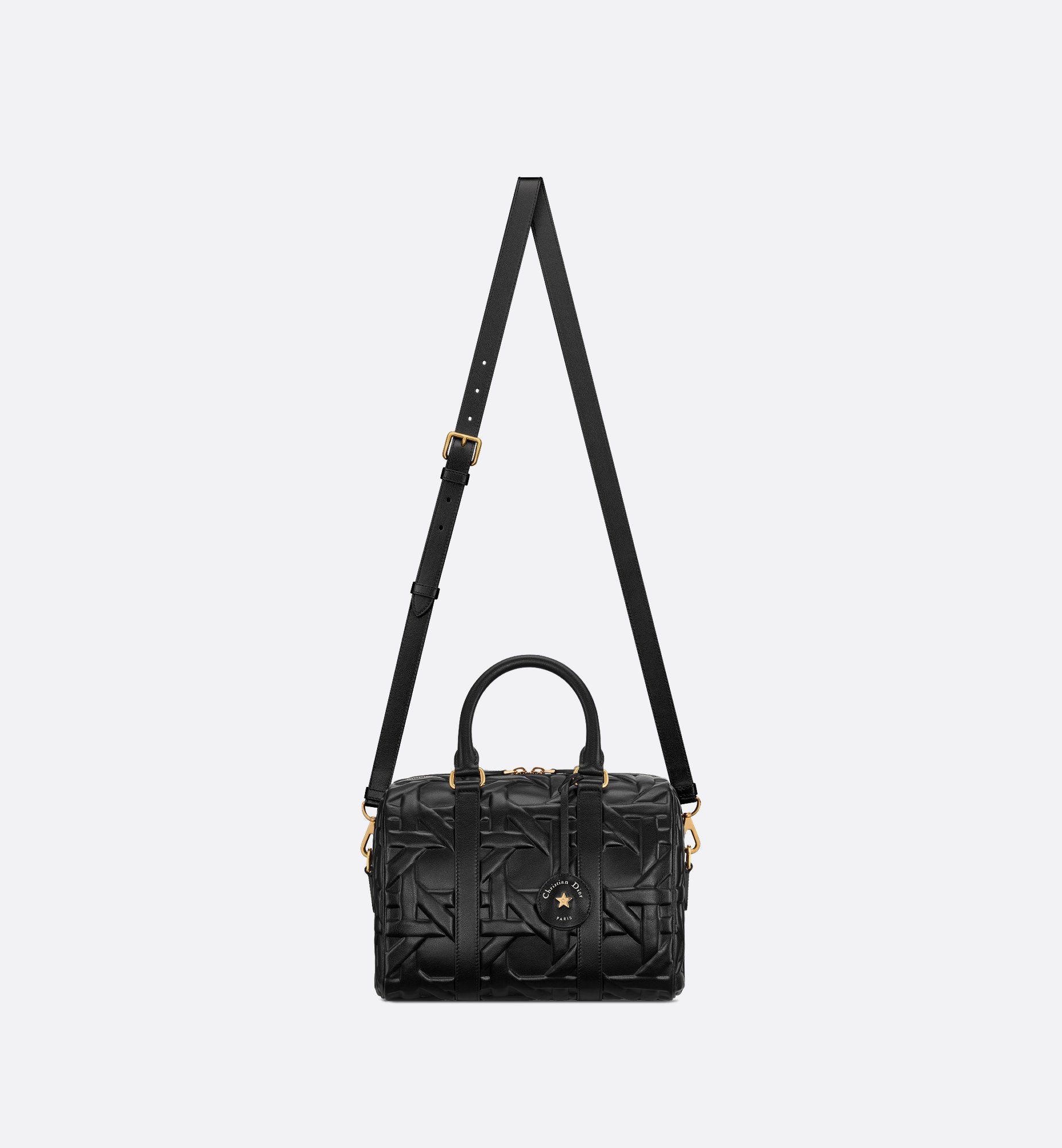 Groove 25 Bag Black Graphic Cannage Calfskin