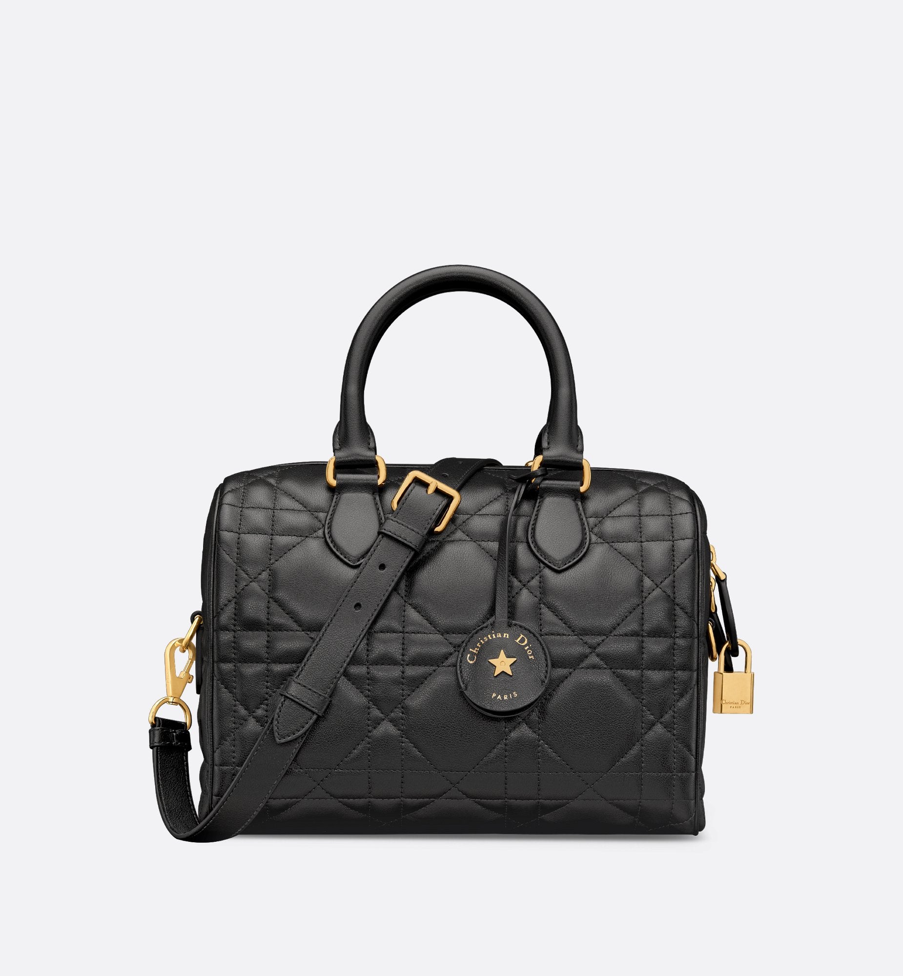 Groove 25 Bag Black Macrocannage Calfskin