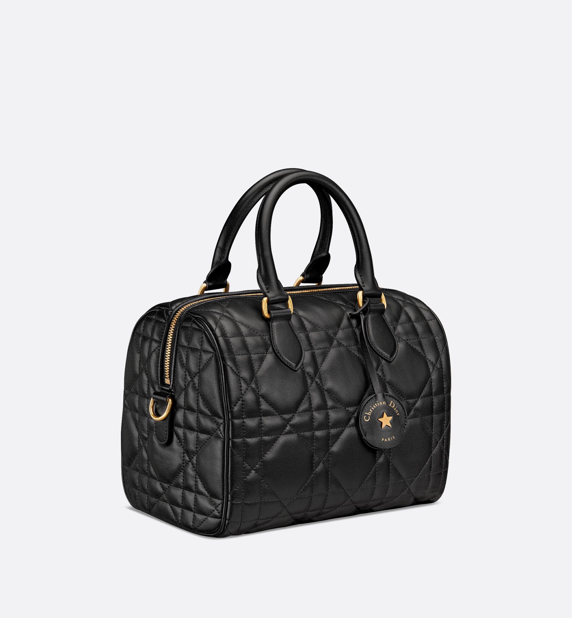 Groove 25 Bag Black Macrocannage Calfskin