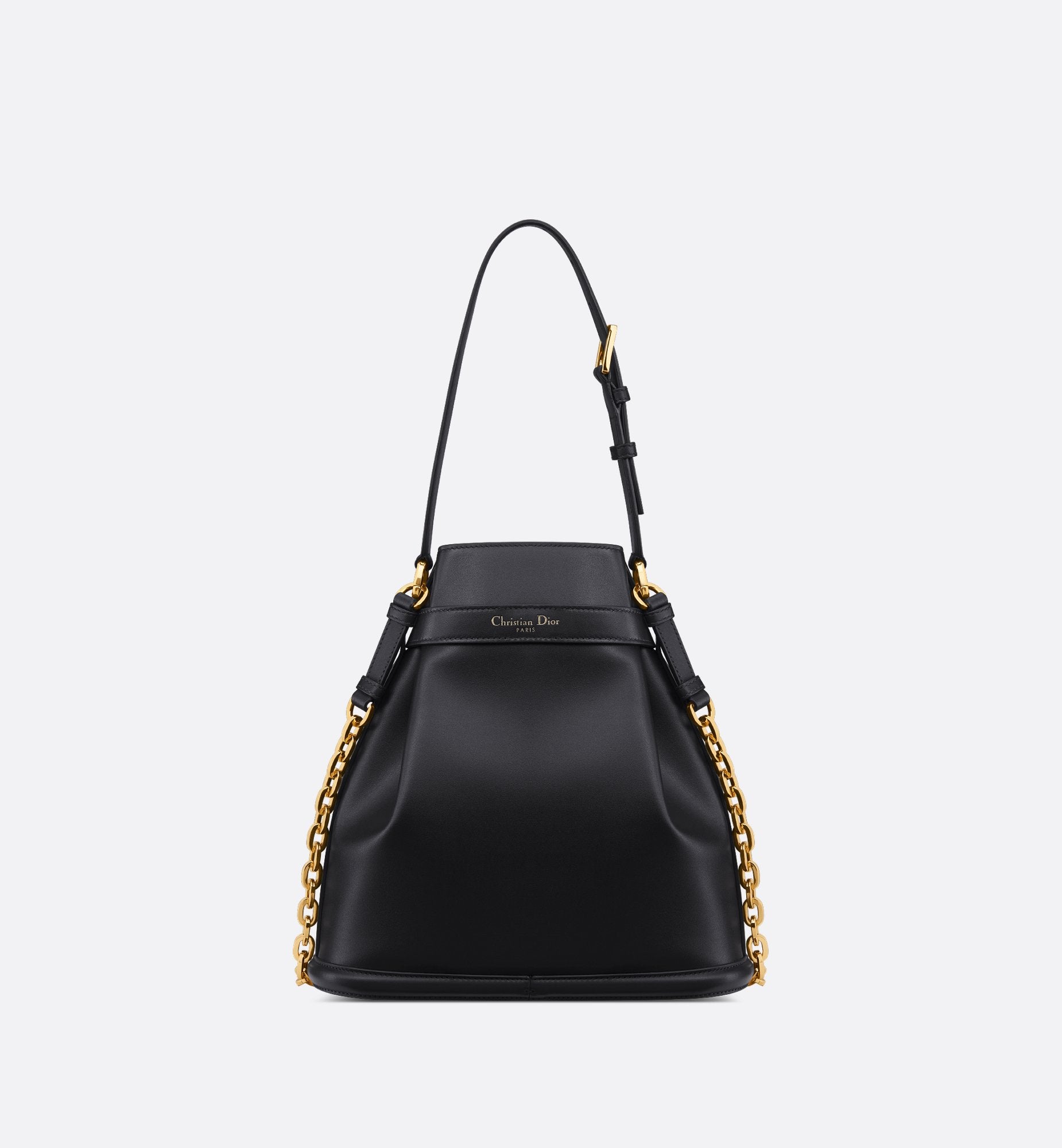 Medium C Est Dior Bag Black Cd-Embossed Calfskin