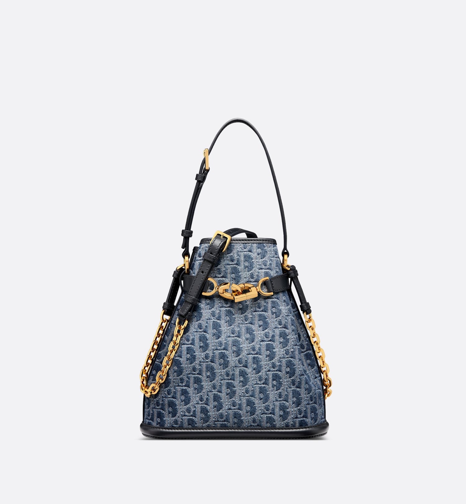 Medium C Est Dior Bag Blue Denim Dior Oblique Jacquard