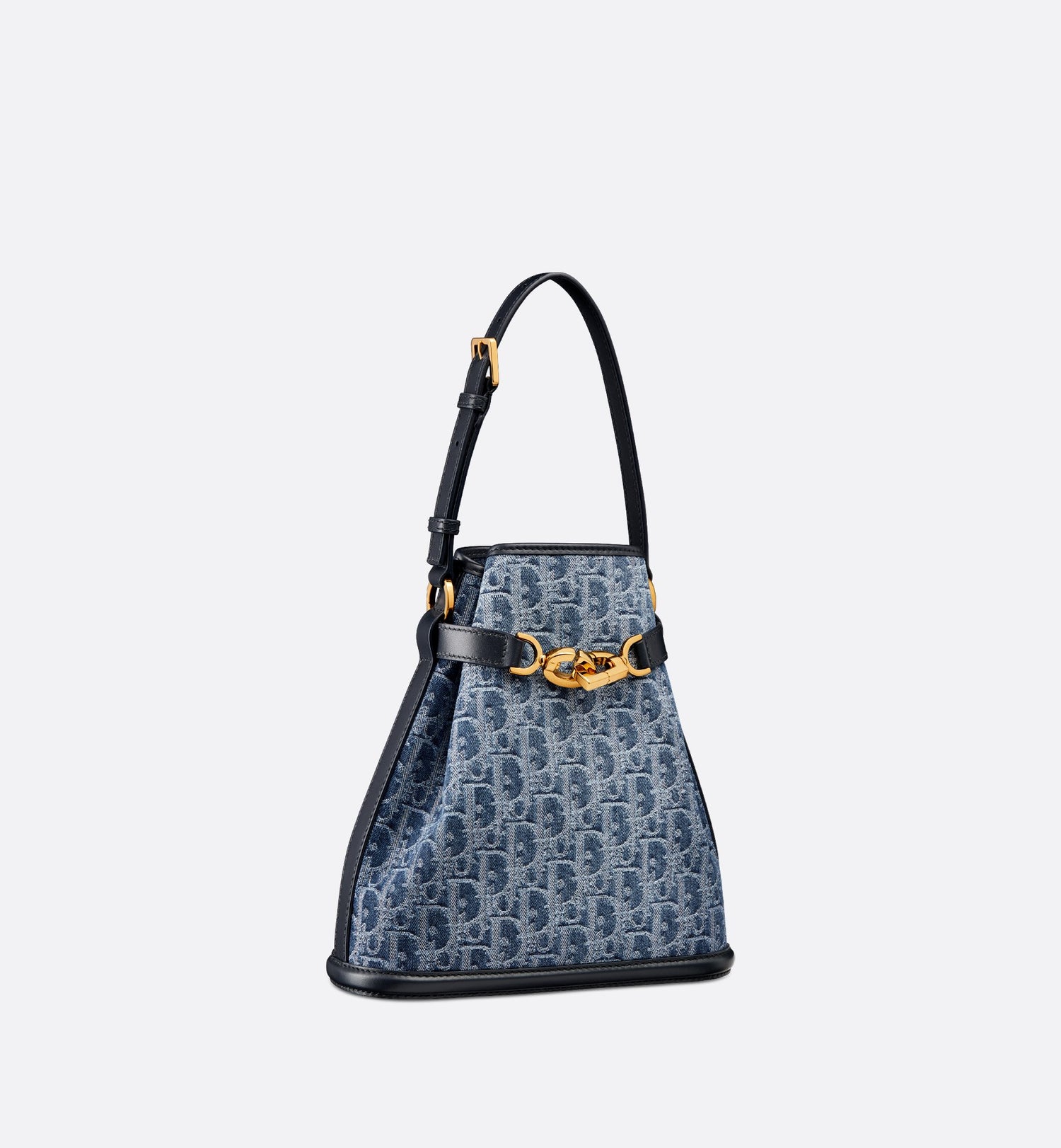 Medium C Est Dior Bag Blue Denim Dior Oblique Jacquard