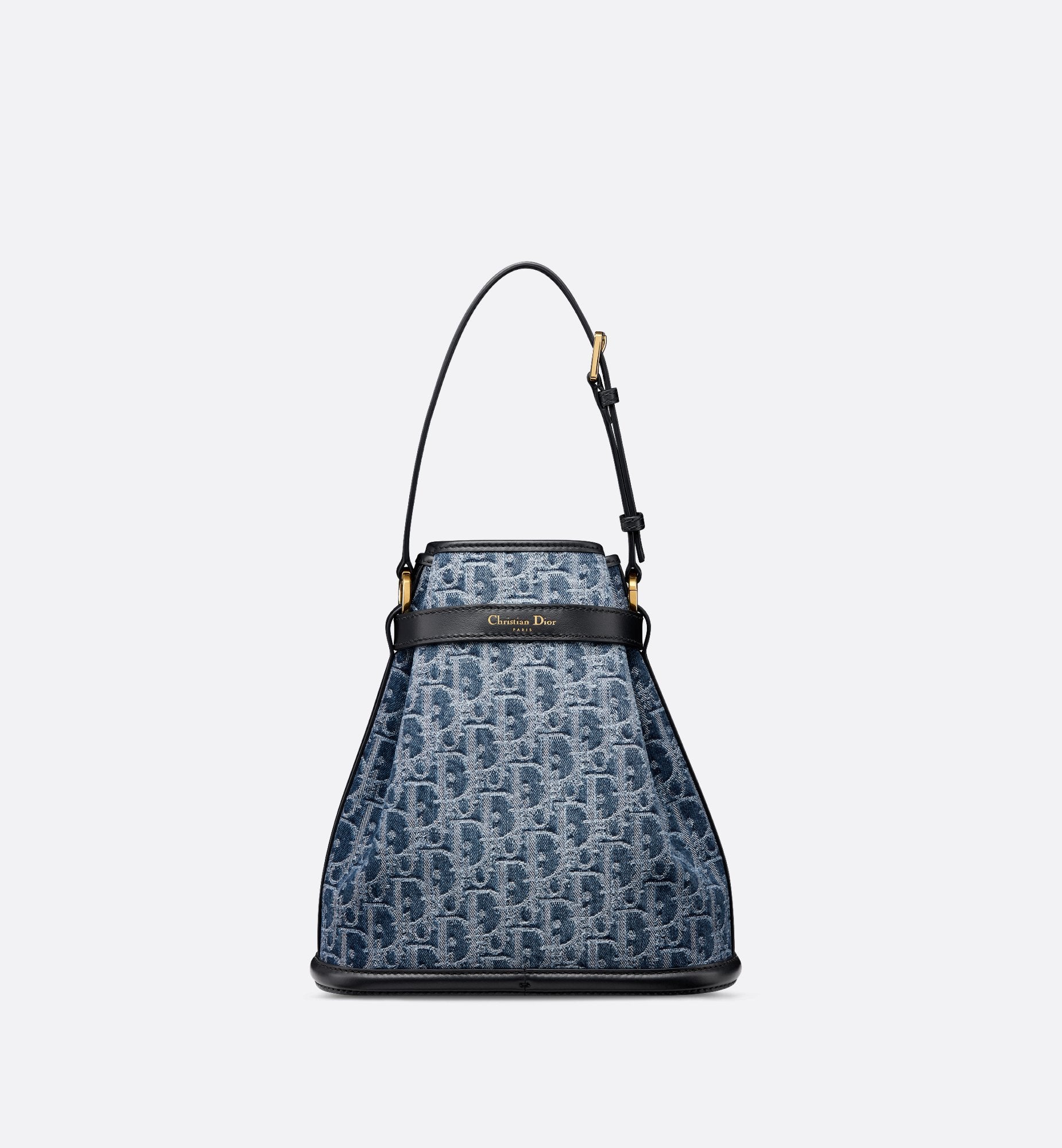 Medium C Est Dior Bag Blue Denim Dior Oblique Jacquard